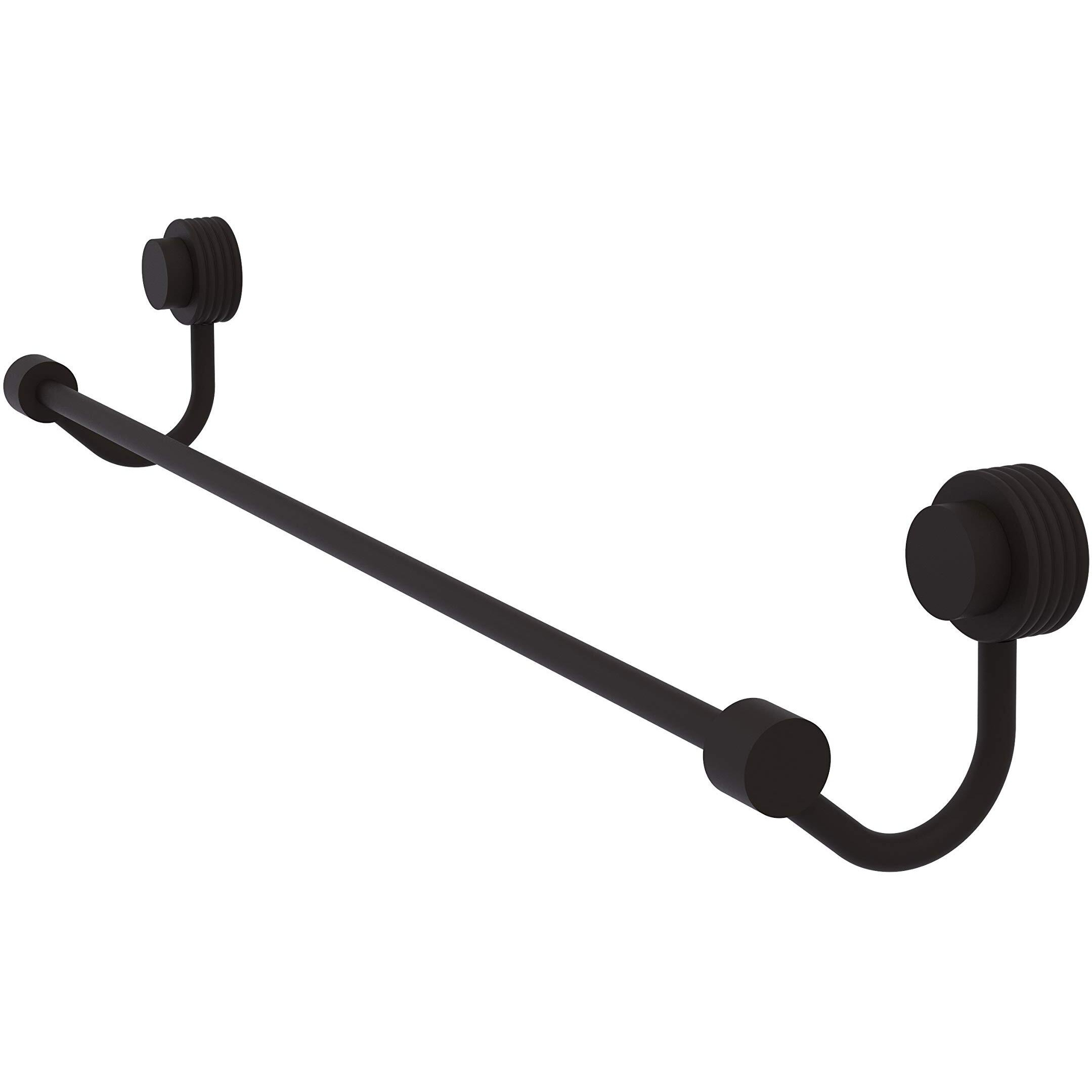 Allied Brass 421G/24-ORB Venus Collection 24 Inch Groovy Accent Towel Bar, 24-Inch, Oil Rubbed Bronze