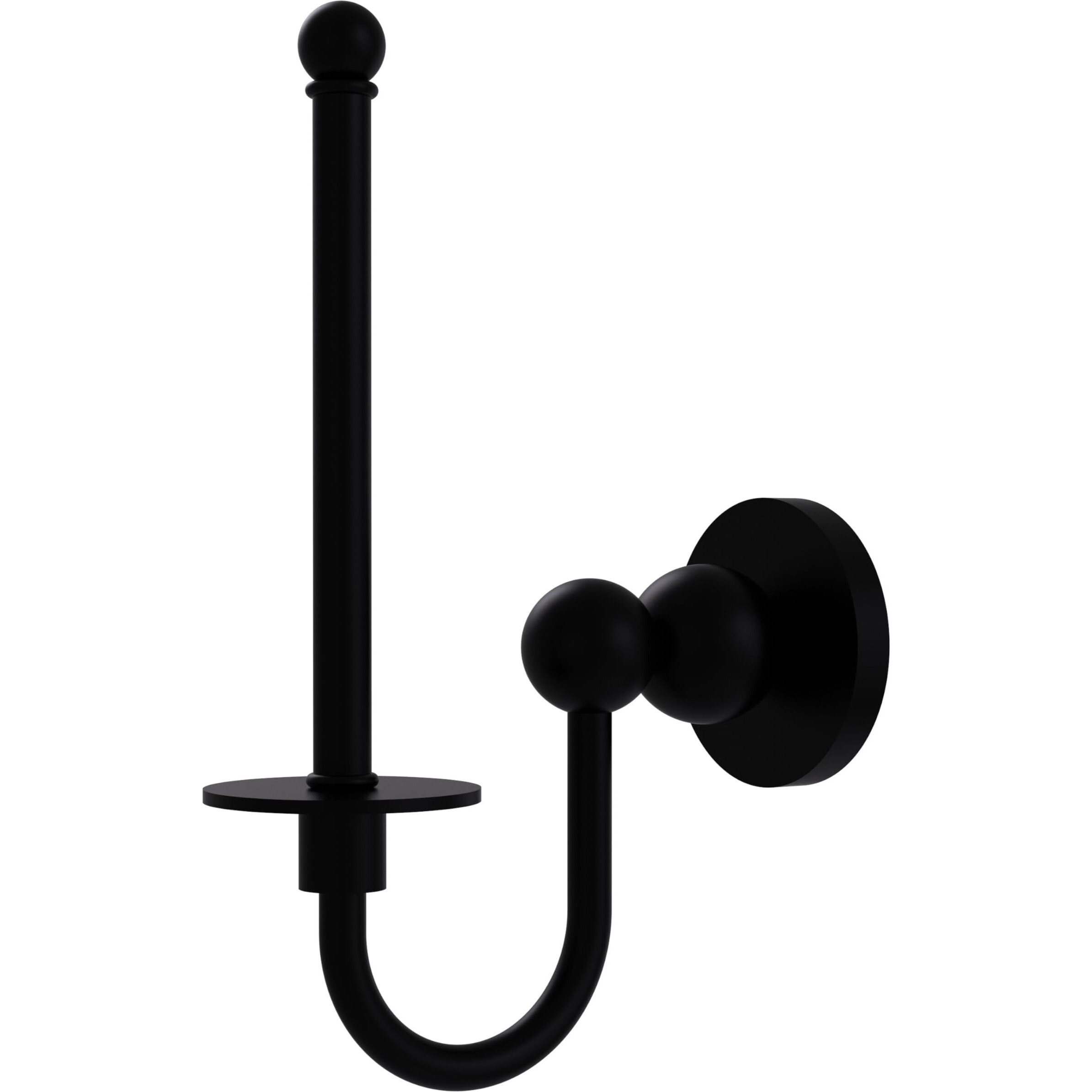 Allied Brass BL-24U-BKM Bolero Collection Upright Tissue Toilet Paper Holder, Matte Black