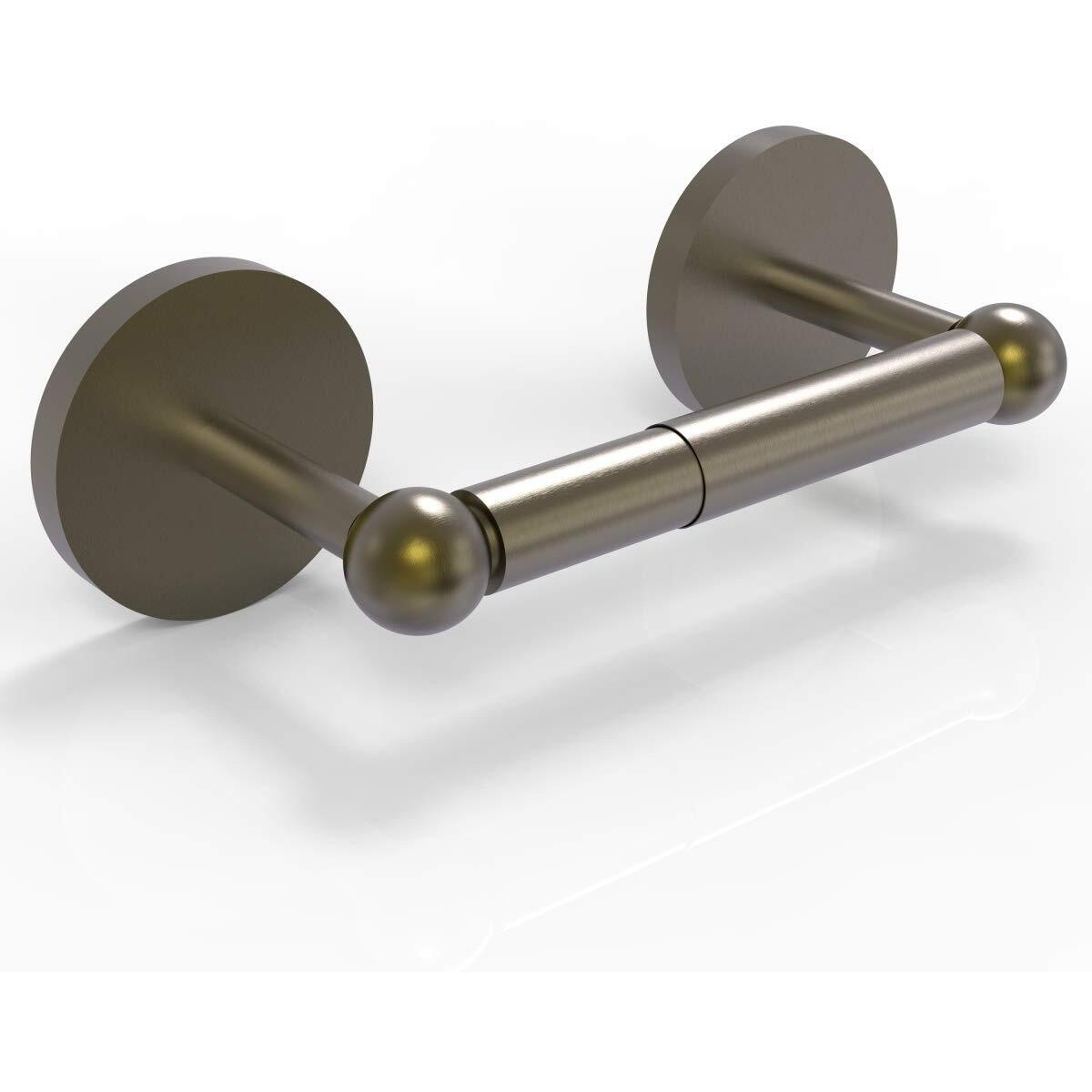 Allied Brass P1024-ABR Prestige Skyline Collection 2 Post Tissue Toilet Paper Holder, Antique Brass