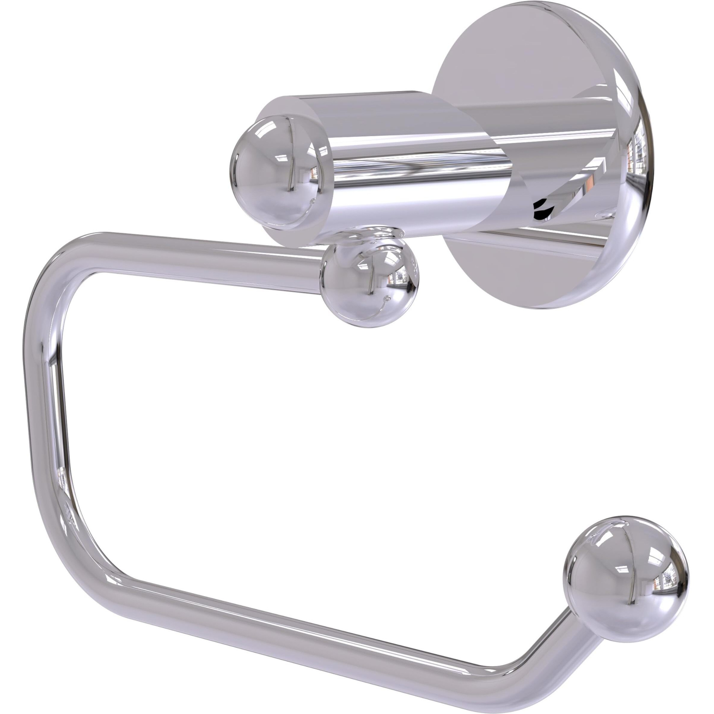 Allied Brass SH-24E-PC Soho Collection European Style Tissue Toilet Paper Holder, Polished Chrome