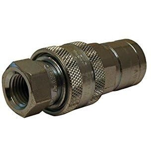 Apache Steel Hydraulic Coupler 1/4 in. Dia. x 1/4 in. Dia. 1 pk