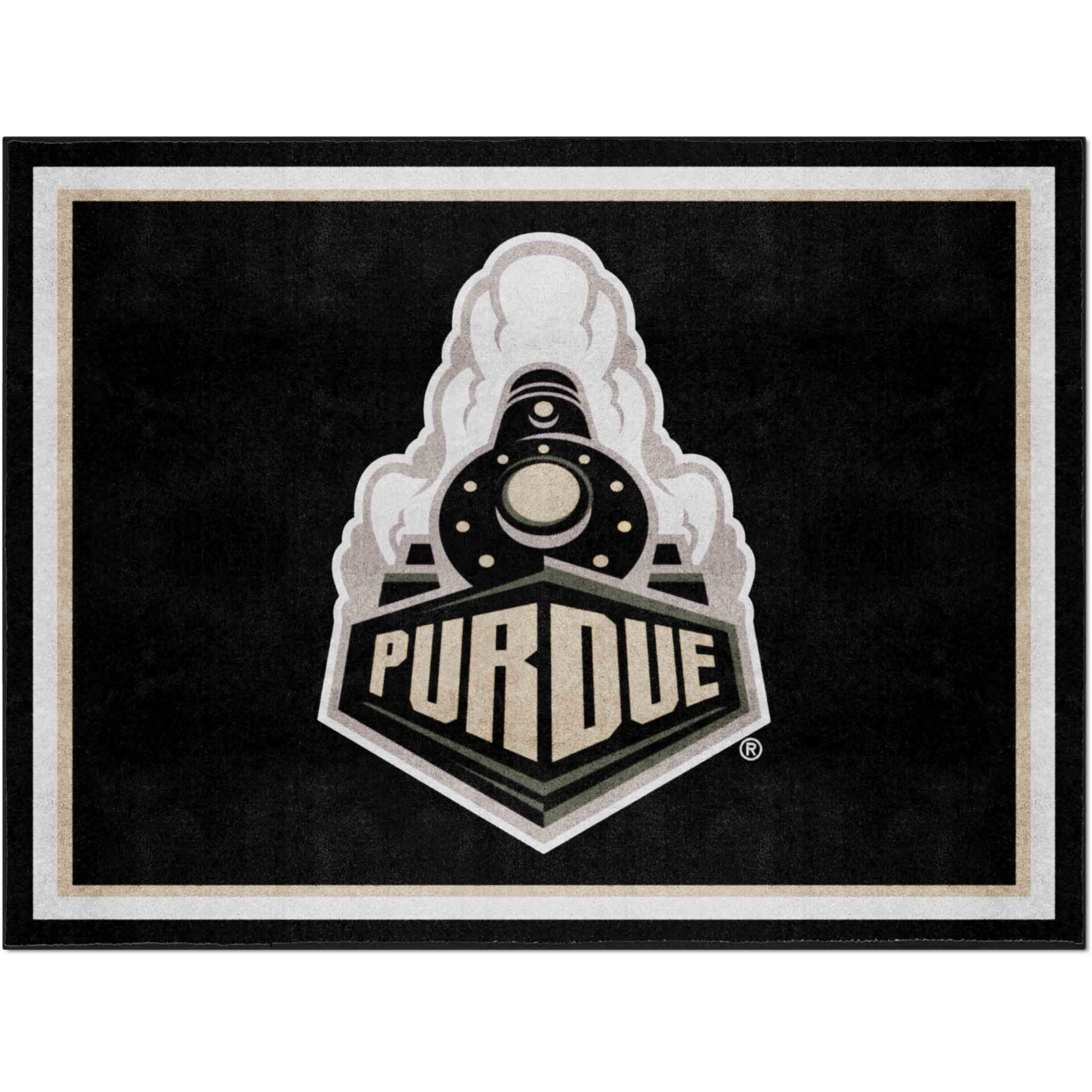 FANMATS 17538 Purdue 'Train' Rug, Team Color, 87  x 117