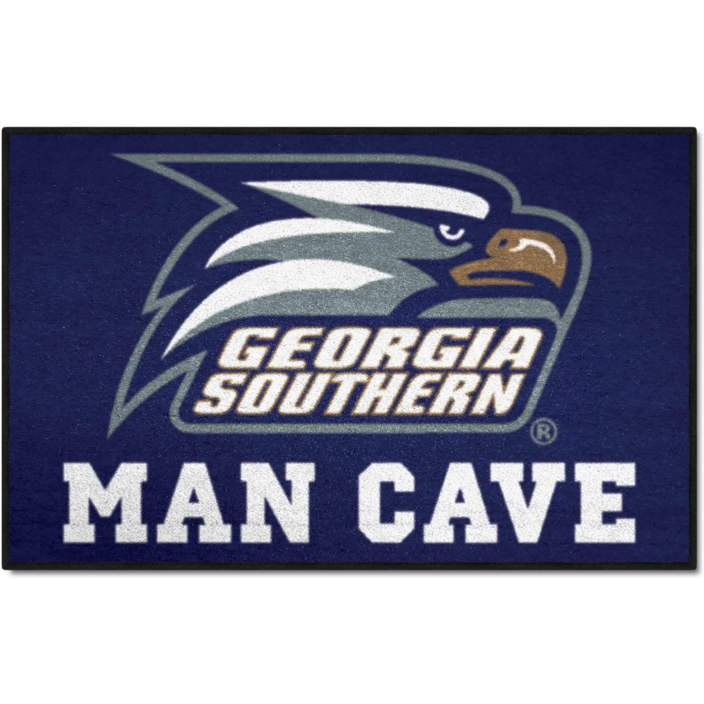 FANMATS 19615 NCAA - Georgia Southern Eagles Man Cave Starter Mat Accent Rug - 19in. x 30in. | Sports Fan Home Decor Rug and Tailgating Mat