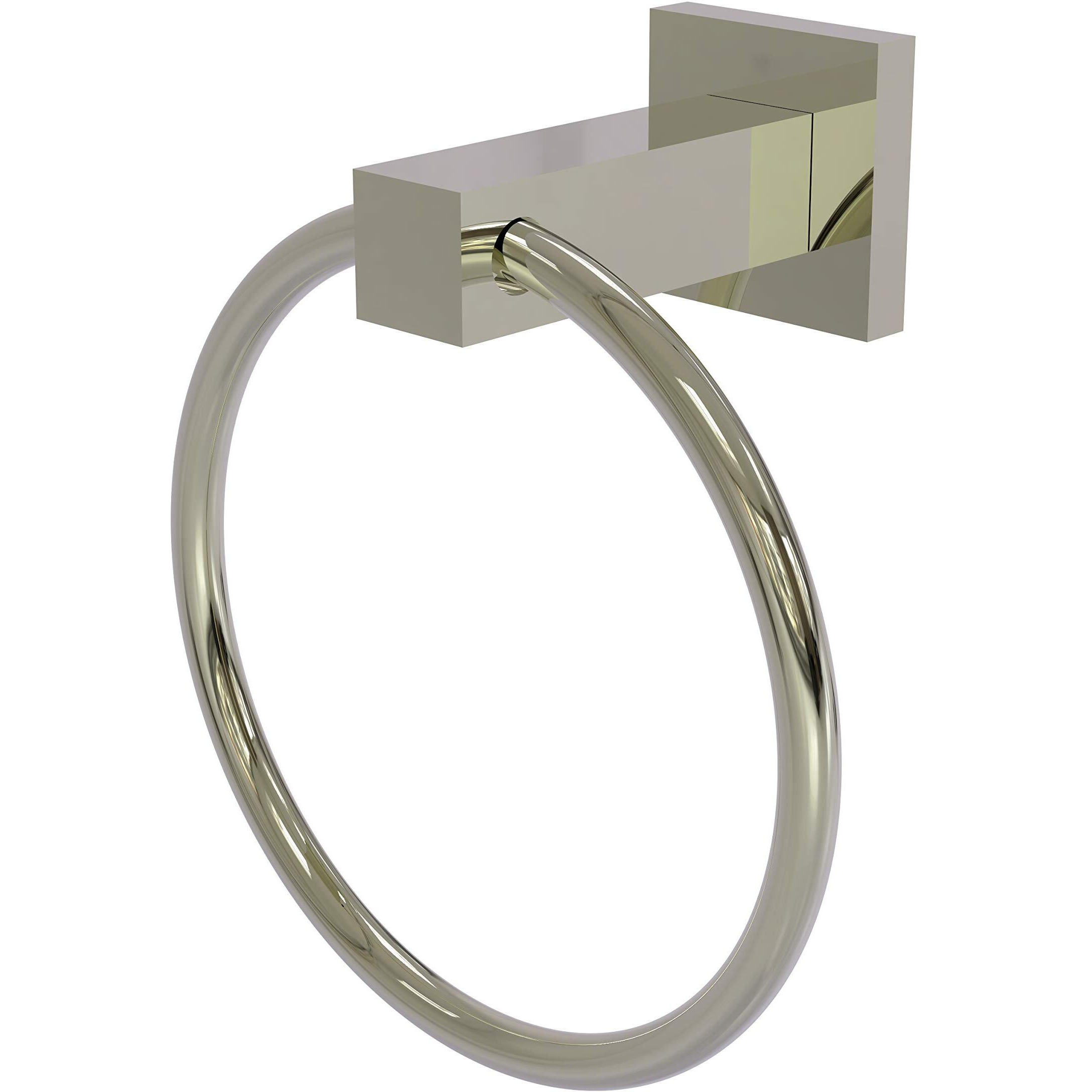 Allied Brass MT-16 Montero Collection Towel Ring, Polished Nickel