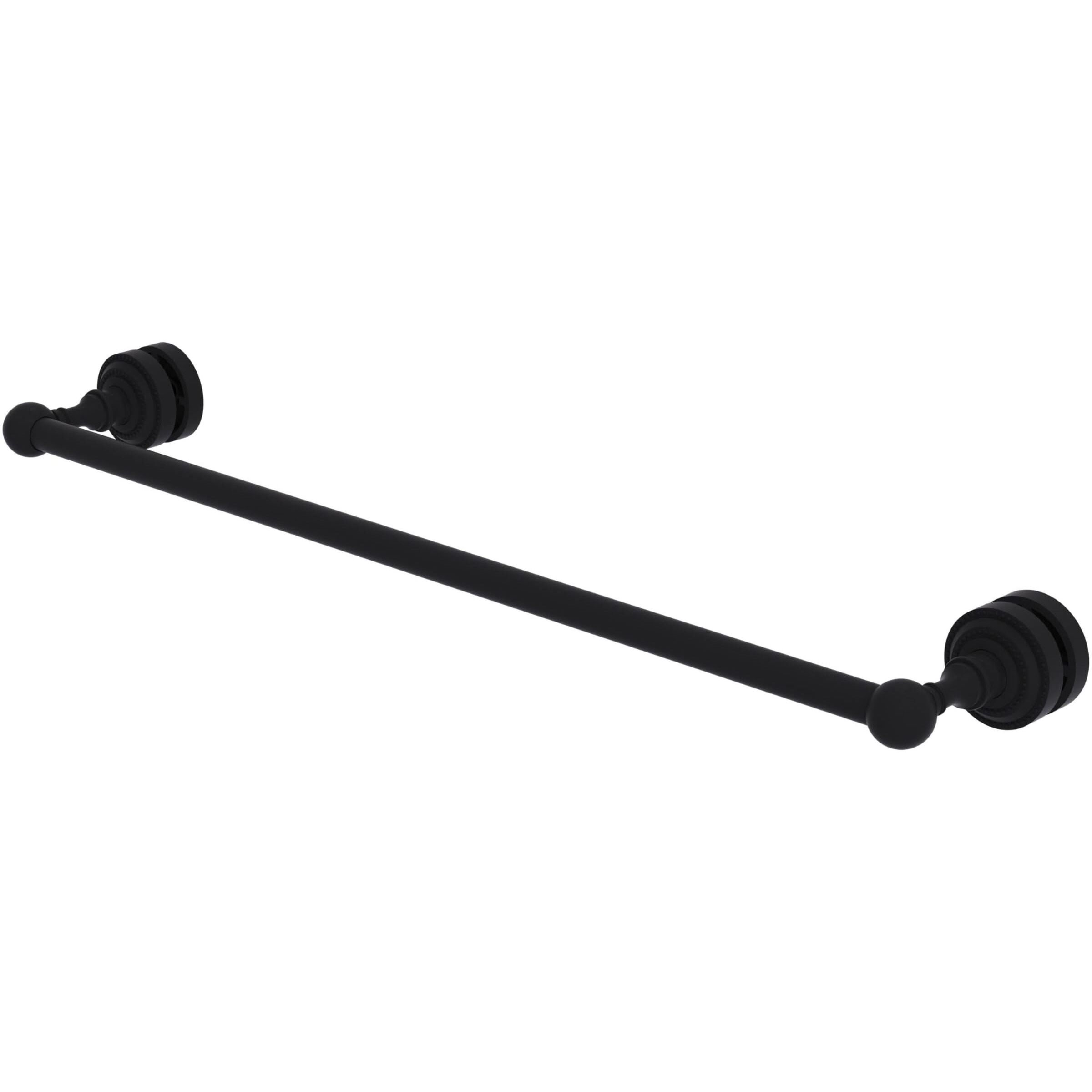 Allied Brass DT-41-SM-24 Dottingham Collection 24 Inch Shower Door Towel Bar, Matte Black