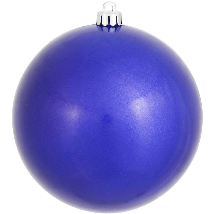 Vickerman 394083 - 6  Colbalt Blue Candy Ball Christmas Tree Ornament (4 pack) (N591522DCV)