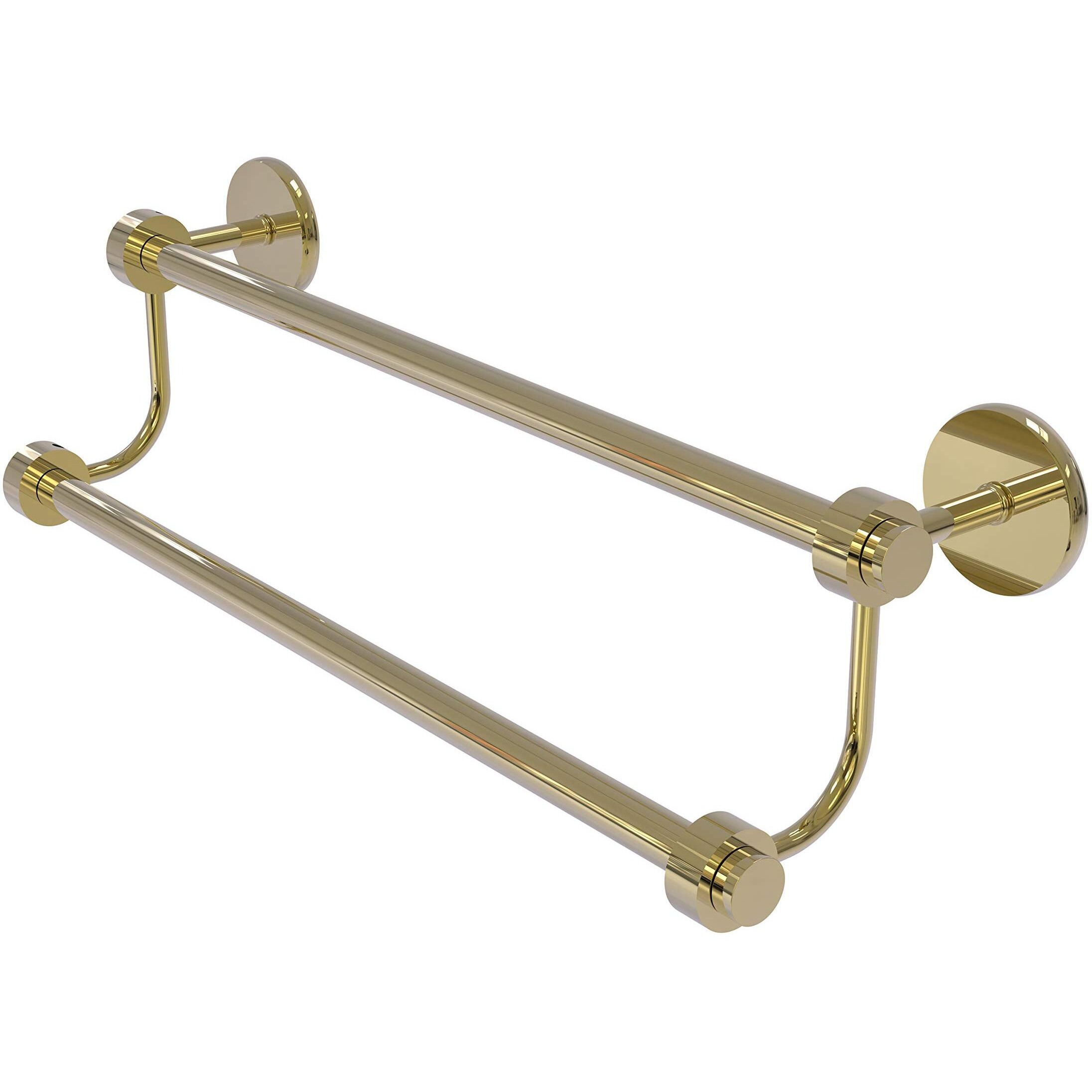 Allied Brass 7272/18 18 Inch Double Towel Bar, Unlacquered Brass