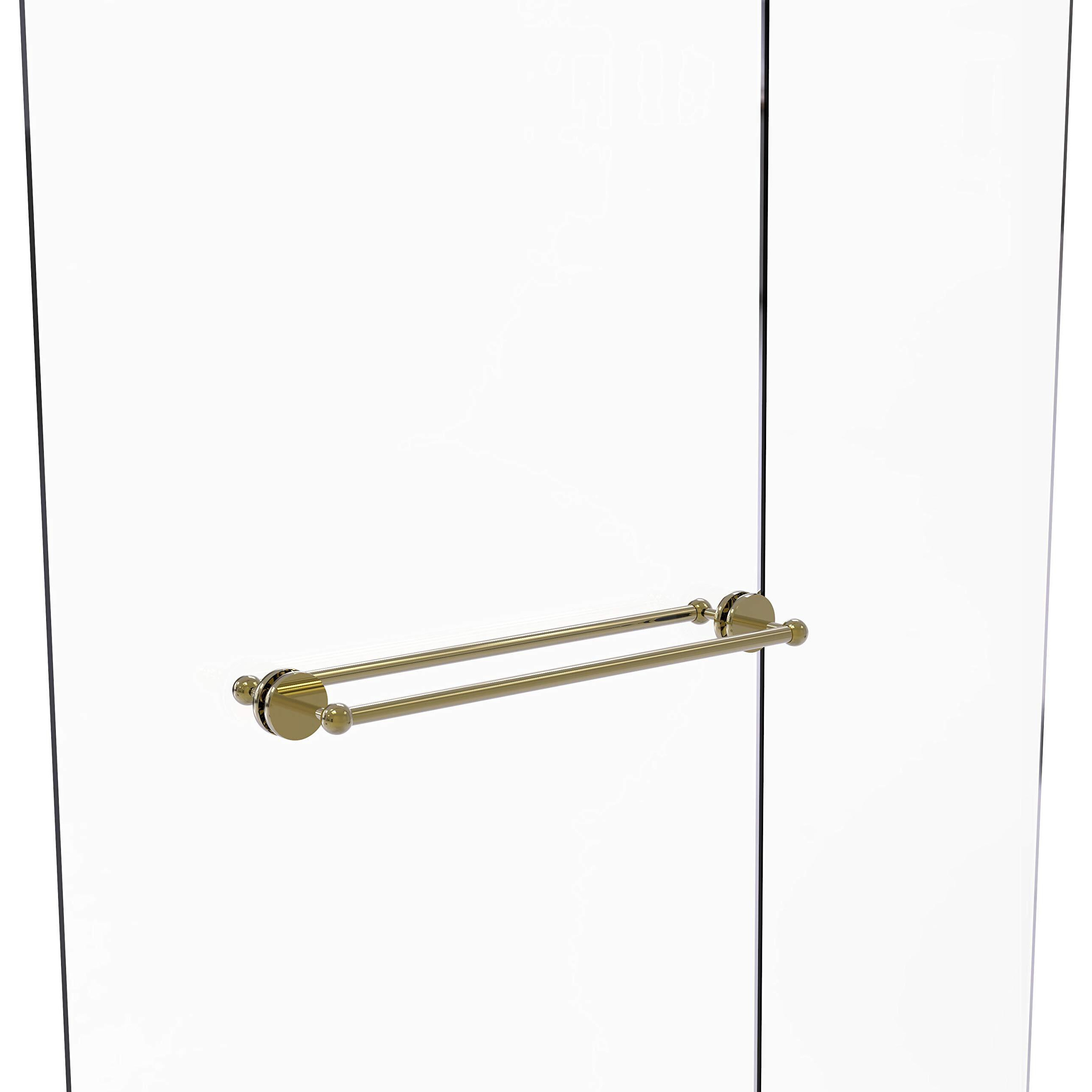 Allied Brass P1000-41-BB-24 Prestige Skyline Collection 24 Inch Back Shower Door Towel Bar, unlacquered Brass