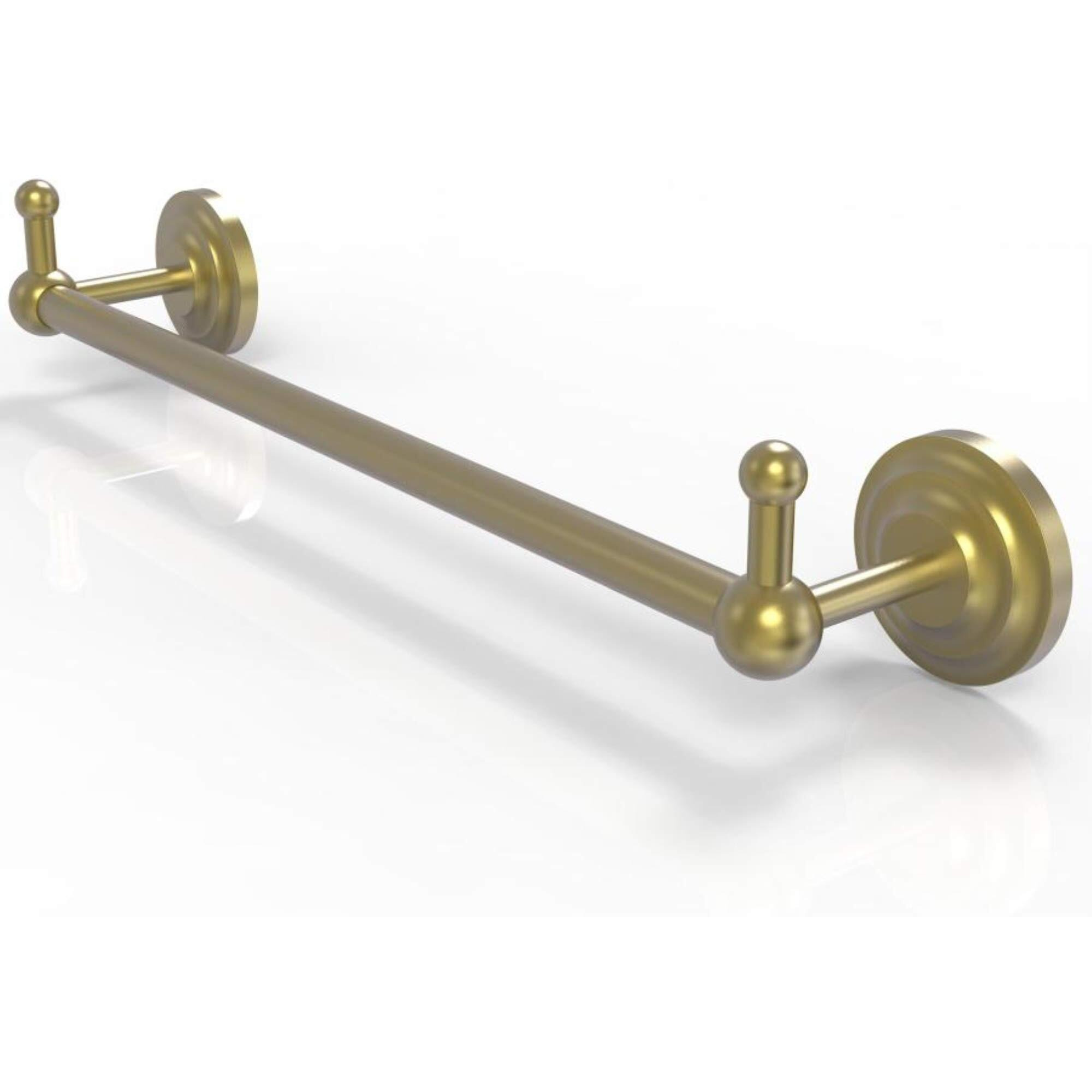 Allied Brass PQN-41-30-PEG Prestige Que 30 Inch Integrated Hooks Towel Bar, 30 , Satin Brass