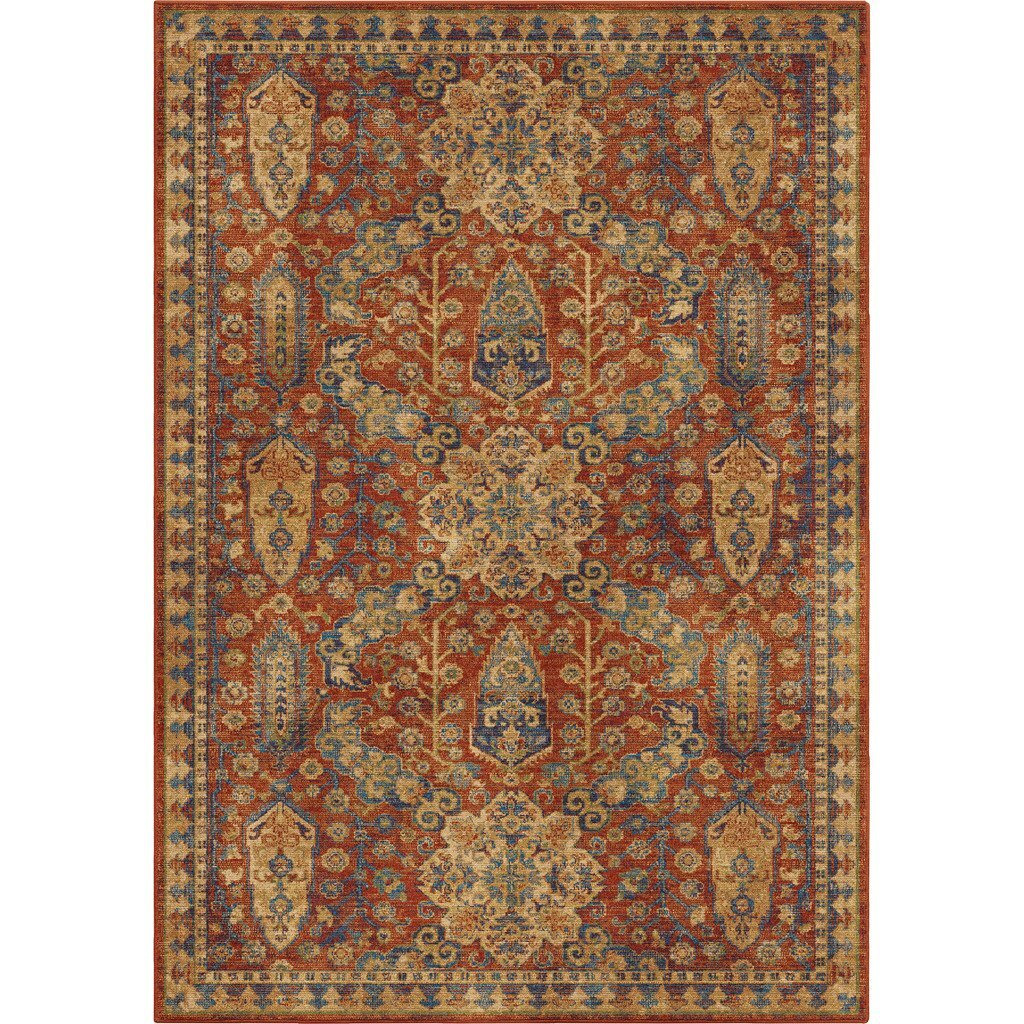 Orian Rugs Bohemian Bombay Area Rug, 5'3  x 7'6 , Red