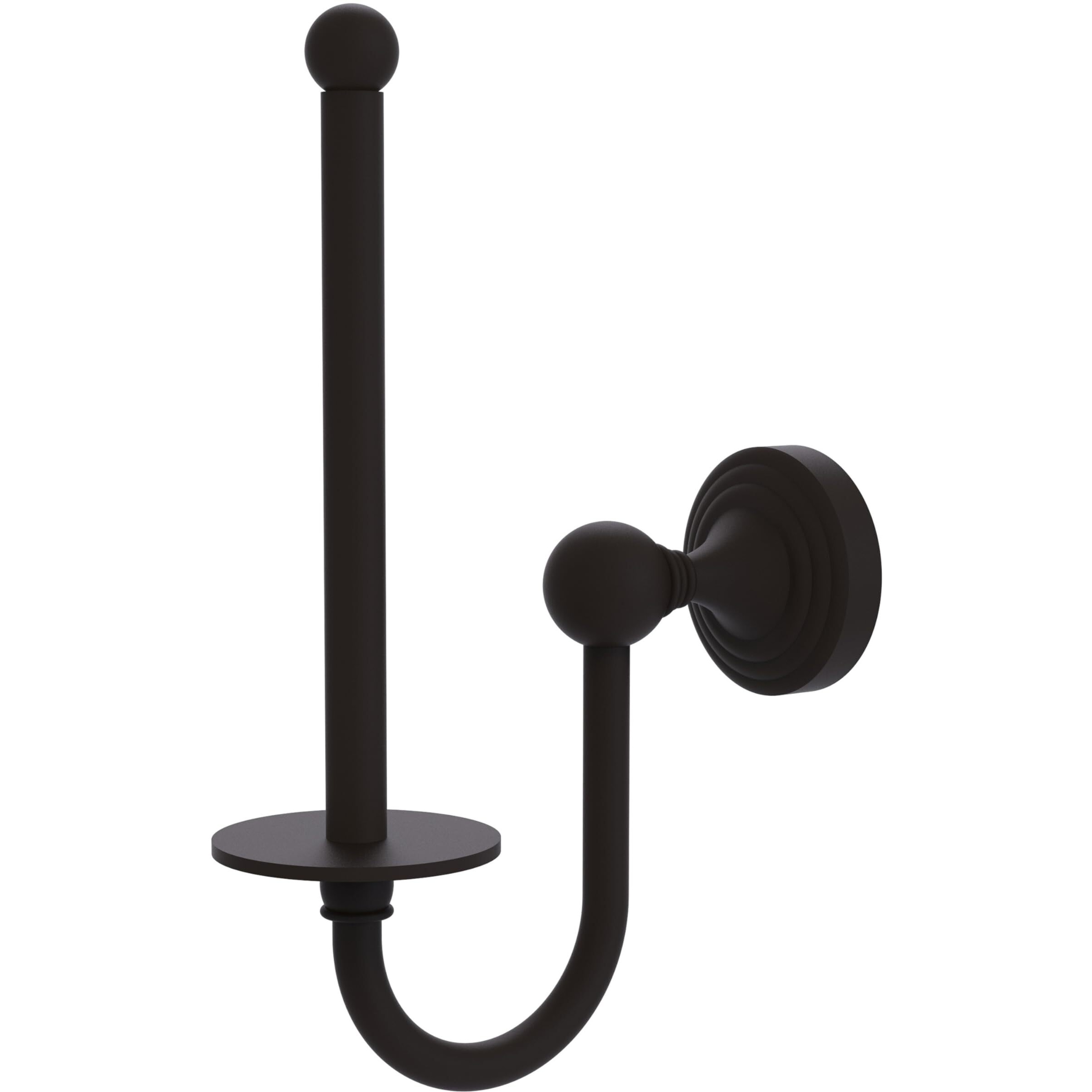 Allied Brass SG-24U-ORB Sag Harbor Collection Upright Tissue Toilet Paper Holder, Oil Rubbed Bronze