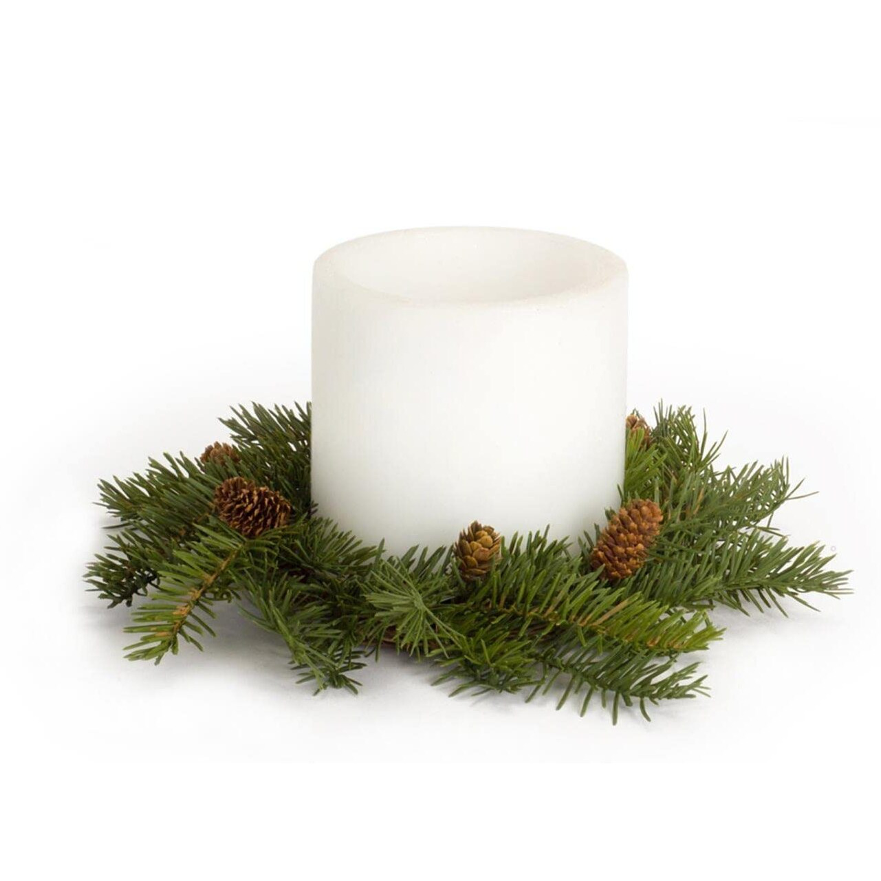 Melrose International Pine Candle Wreath, Set of Four