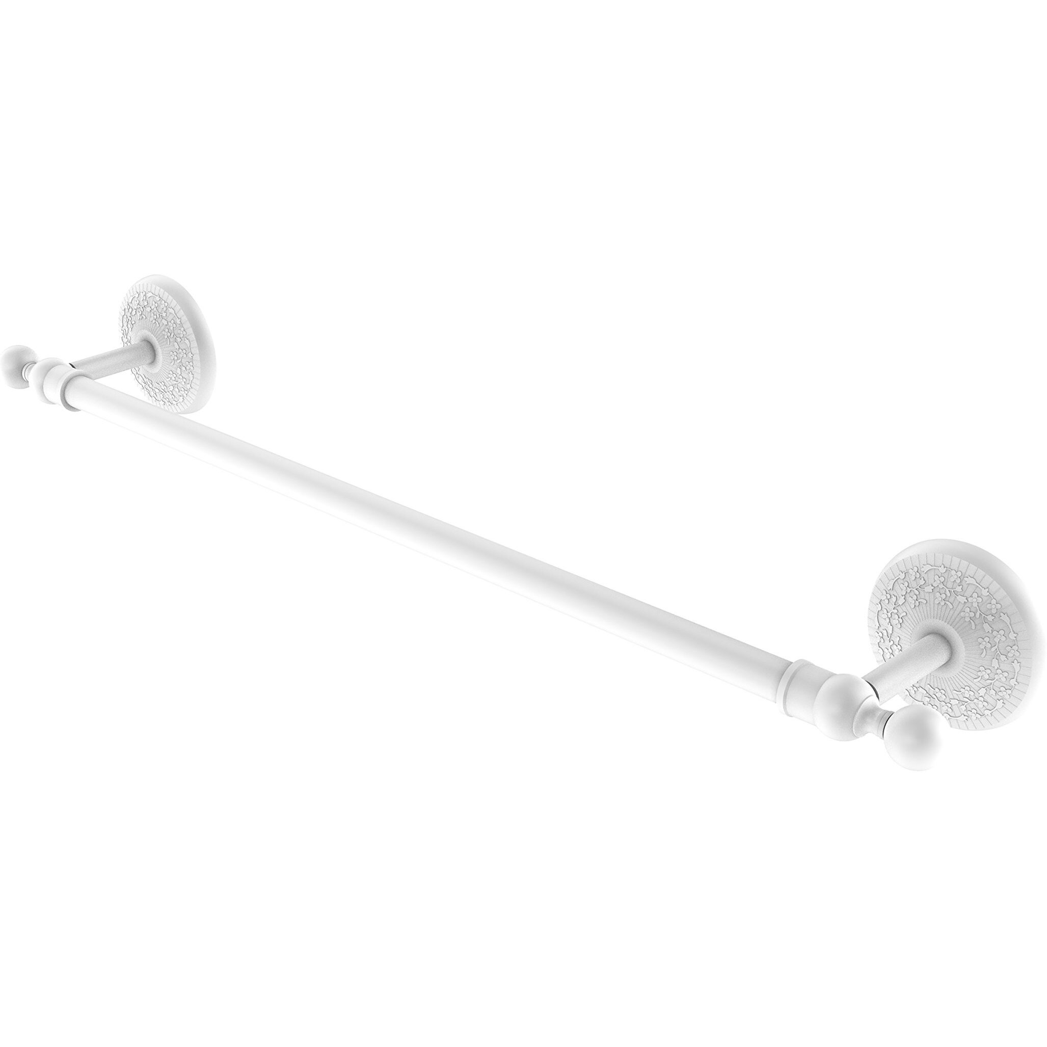 Allied Brass MC-41/30 Monte Carlo Collection 30 Inch Towel Bar, Matte White