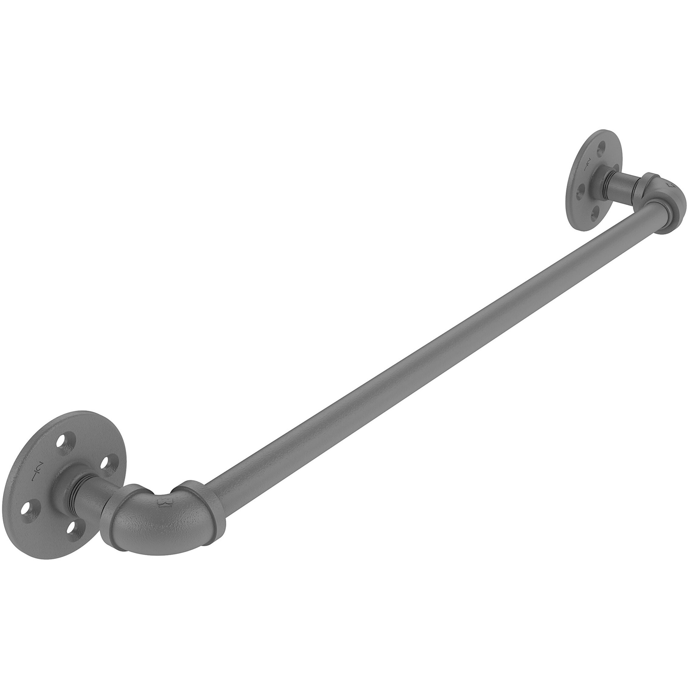 Allied Brass P-200-24-TB Pipeline Collection 24 Inch Towel Bar, Matte Gray