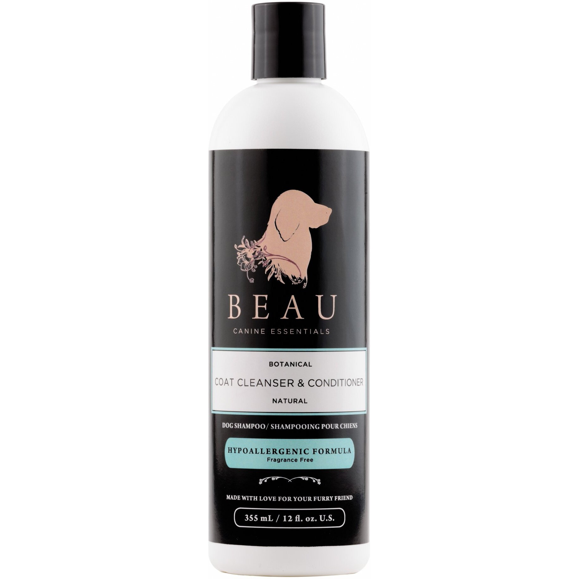 Botanical Dog Shampoo - Hypoallergenic Formula - fragrance free