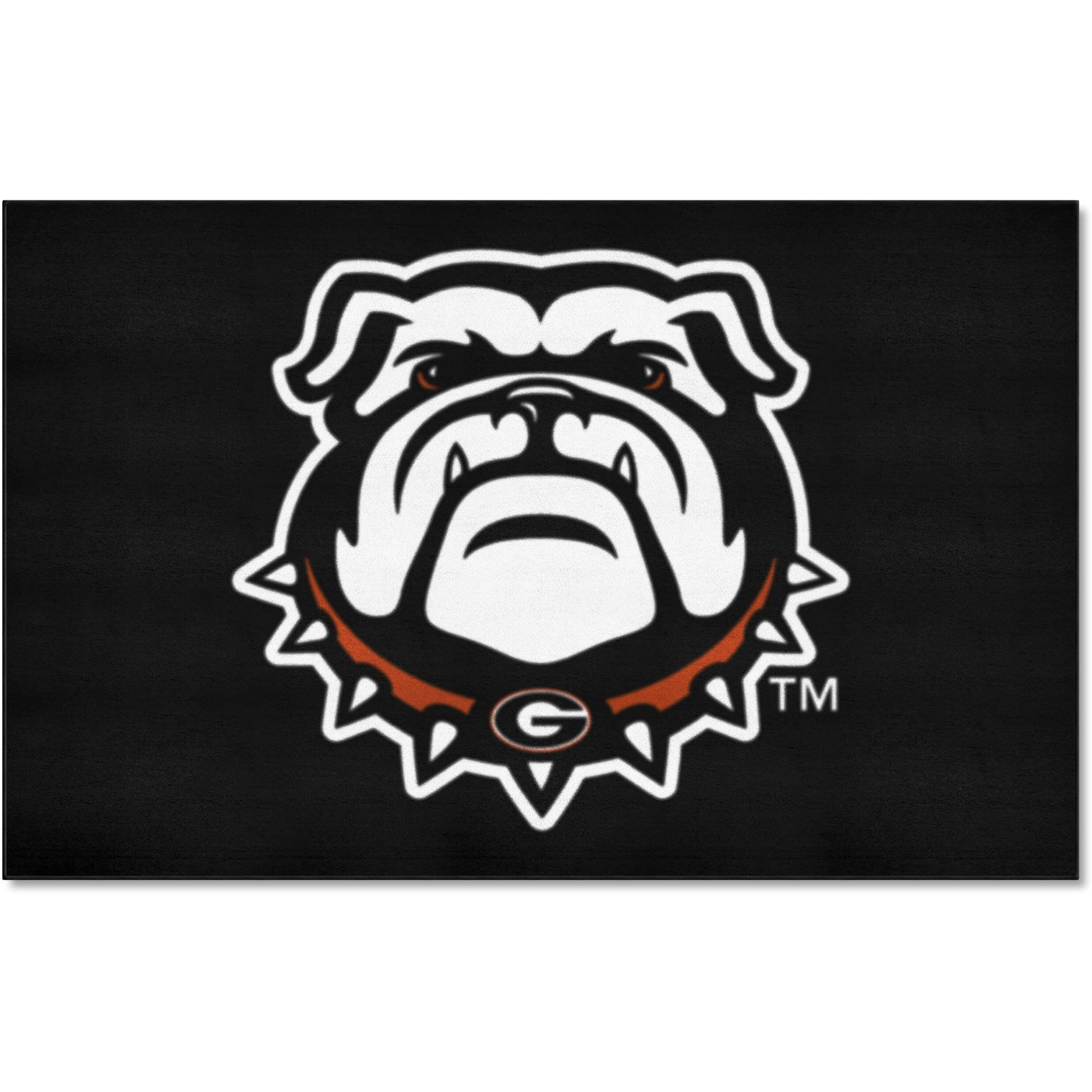 FANMATS 22868 Georgia Bulldogs Ulti-Mat Rug - 5ft. x 8ft. | Sports Fan Area Rug, Home Decor Rug and Tailgating Mat -  Bulldog  Logo, Black