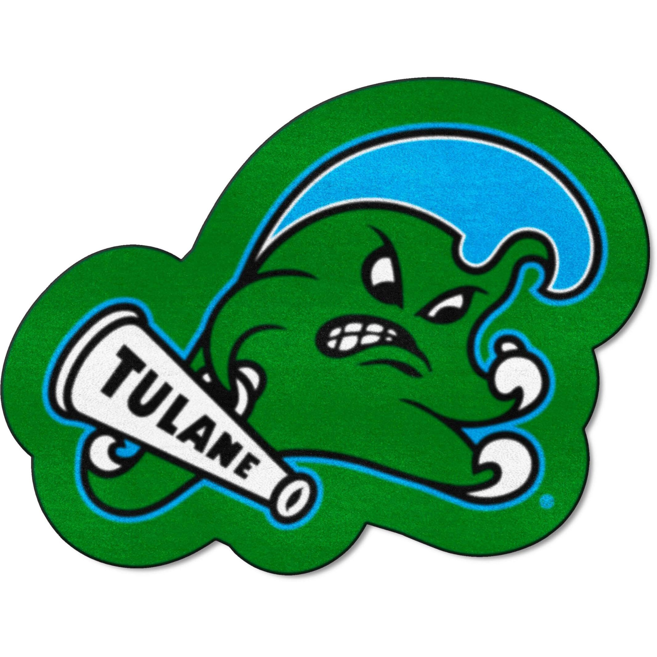 FANMATS NCAA Tulane Green Wave Universitymascot Mat, Team Color, One Size