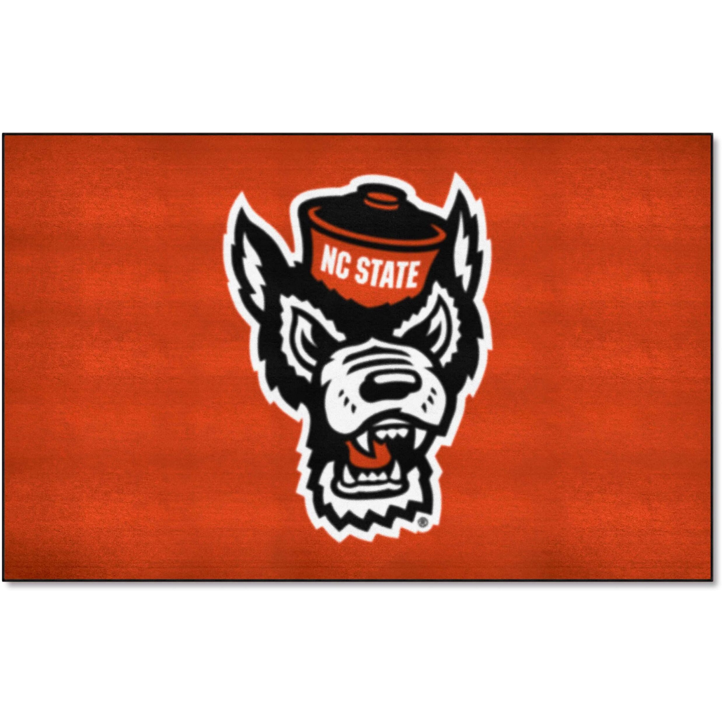 FANMATS 23971 NC State Wolfpack Ulti-Mat Rug - 5ft. x 8ft. | Sports Fan Area Rug, Home Decor Rug and Tailgating Mat - Wolf Head Primary Logo