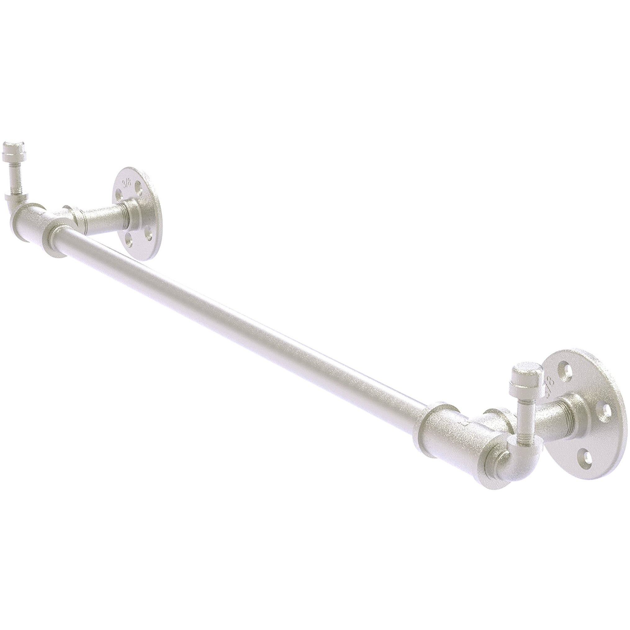 Allied Brass P-250-24-TBHK Pipeline Collection 24 Inch Integrated Hooks Towel Bar, Satin Nickel