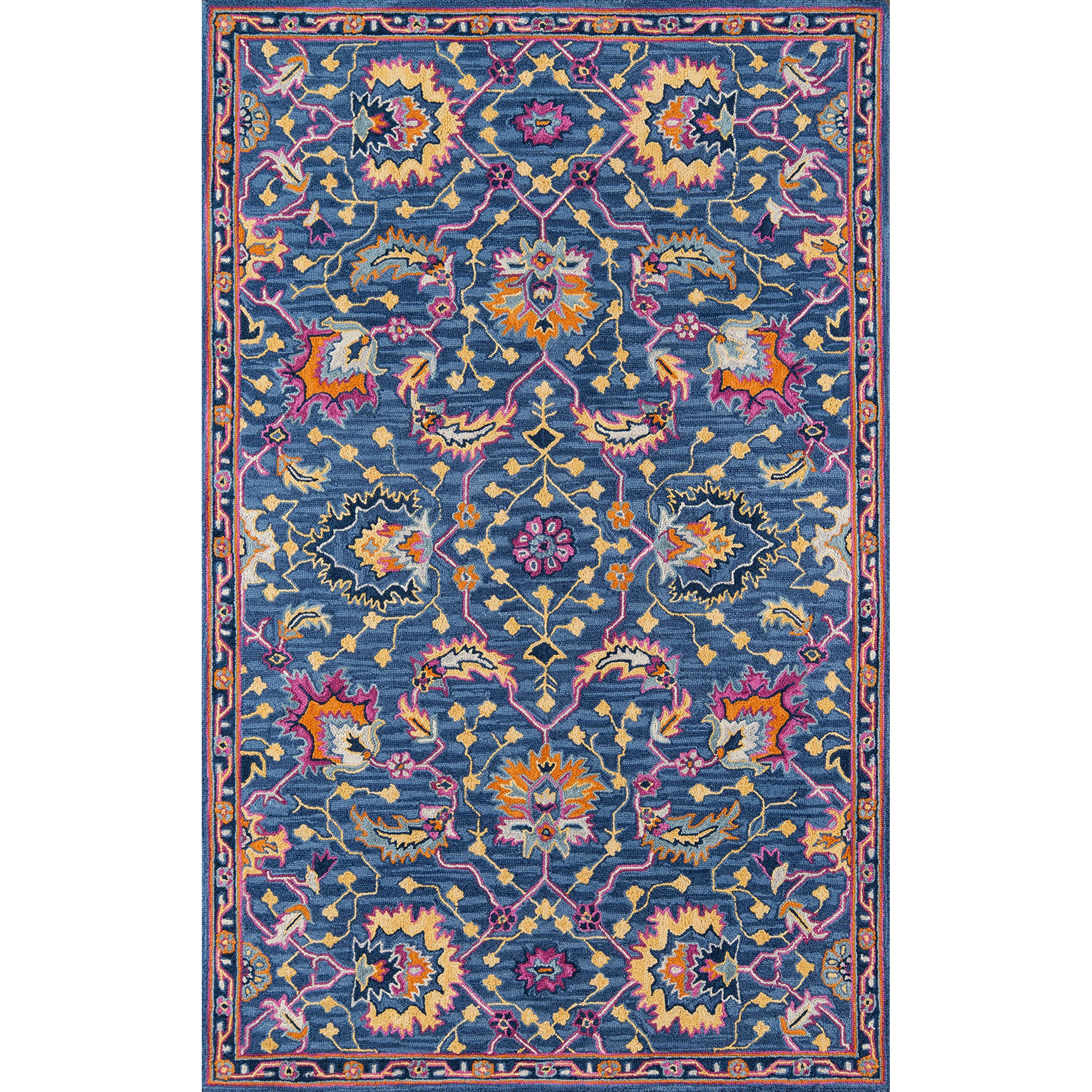 Momeni Ibiza Wool Area Rug 3' X 5' Blue