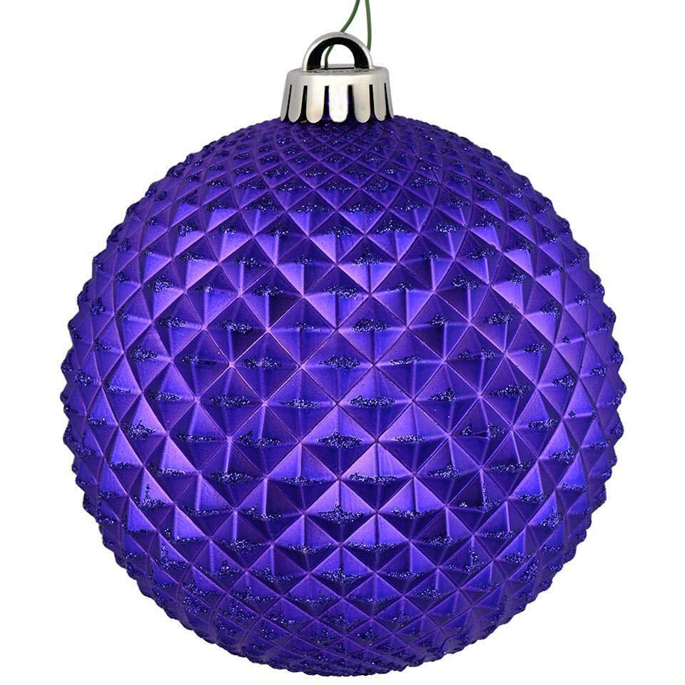 6 Purple Durian Glitter Ball Drill 4/Bg