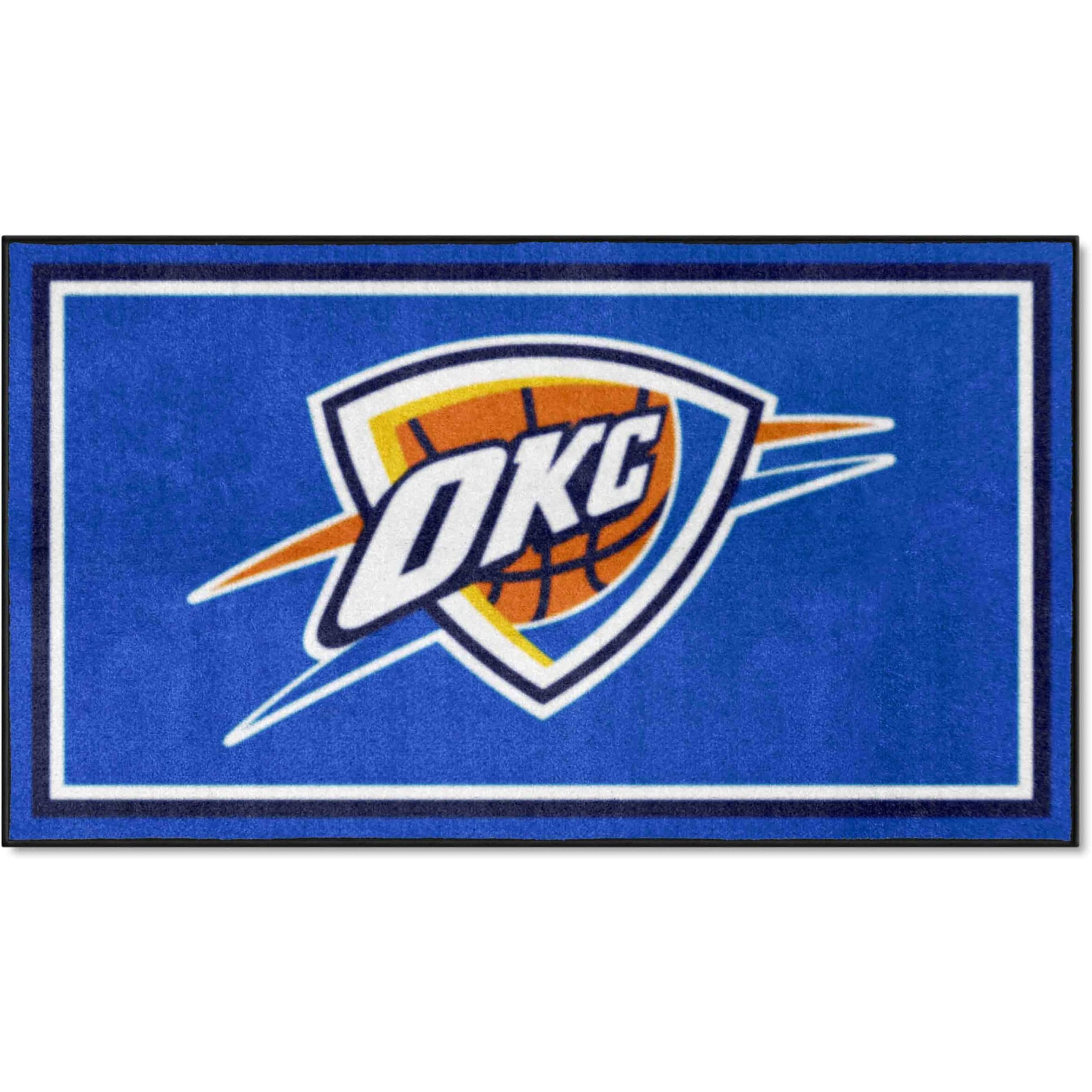 FANMATS 19847 NBA Oklahoma City Thunder 3ft. x 5ft. Plush Area Rug | Sports Fan Area Rug, Home Decor Rug and Tailgating Mat