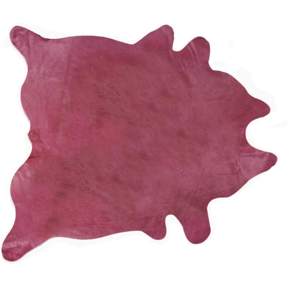 HomeRoots 60  x 84  Fuschia Cowhide - Area Rug