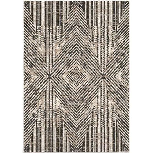 Riverstone Zero in Indoor Area Rug - 5'3  x 7'6  Moonlight, Geometric Stripes Design, Stain-Resistant, Easy to Clean, Durable Rug for Living Room, or Bedroom Home Decor