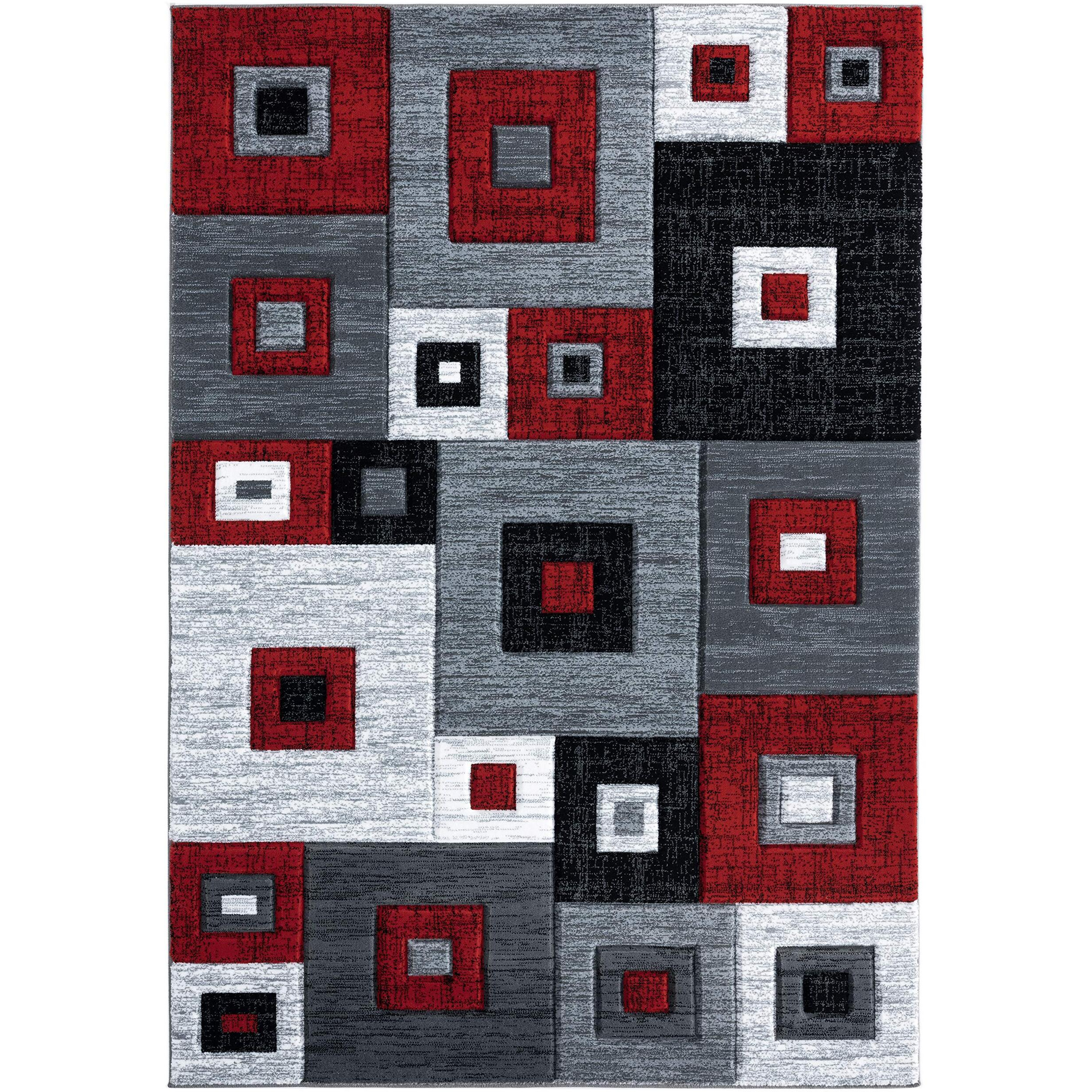 United Weavers of America Bristol Cicero Red Runner Rug, 2'7  x 7'4