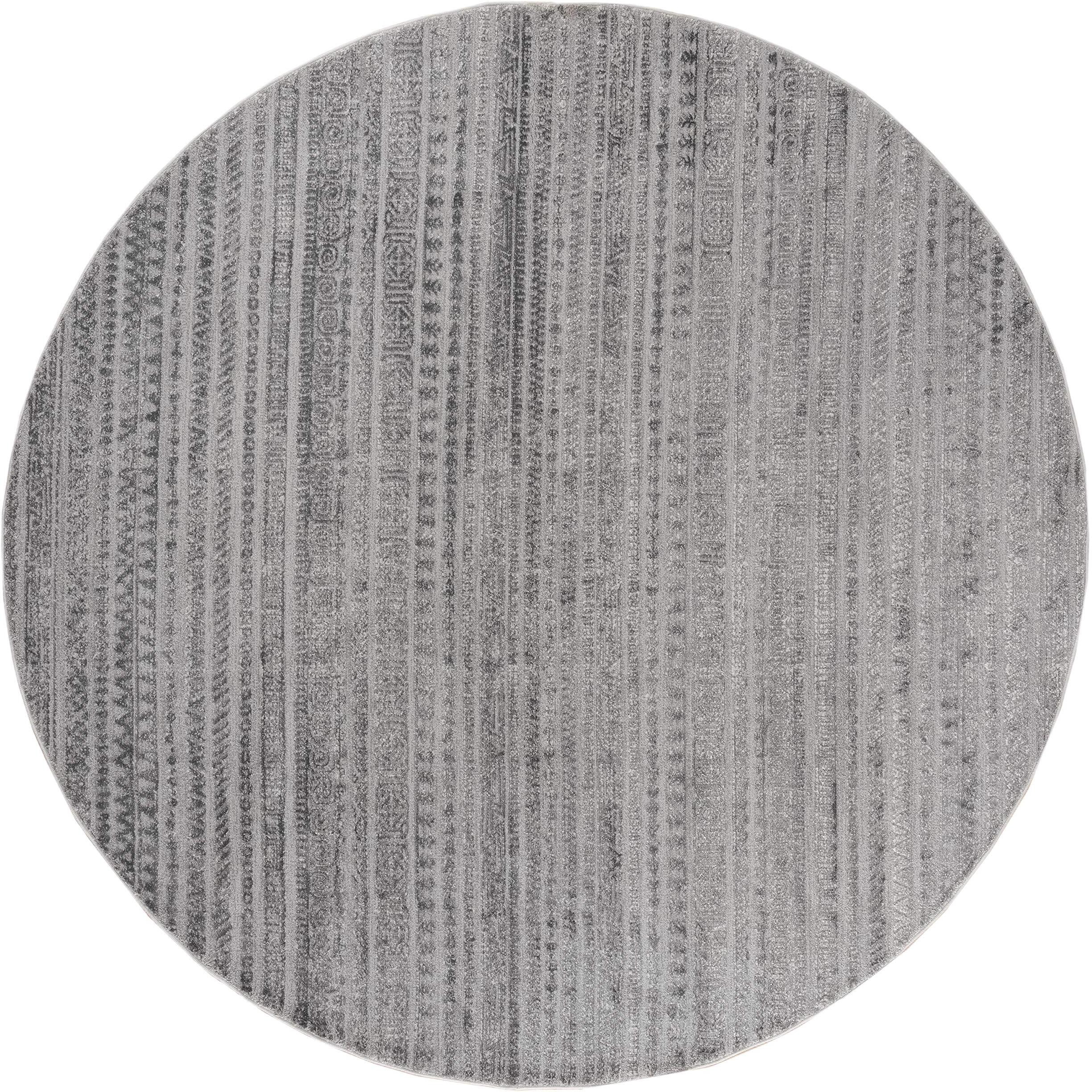 United Weavers Cascades Yamsay Grey Bohemian Round Rug 7'10  RD