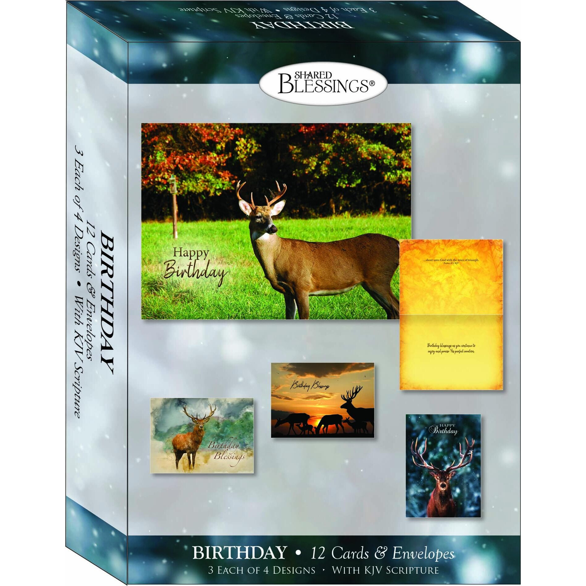 CPG Card-Boxed-Shared Blessings-Birthday Wildlife (Box of 12)