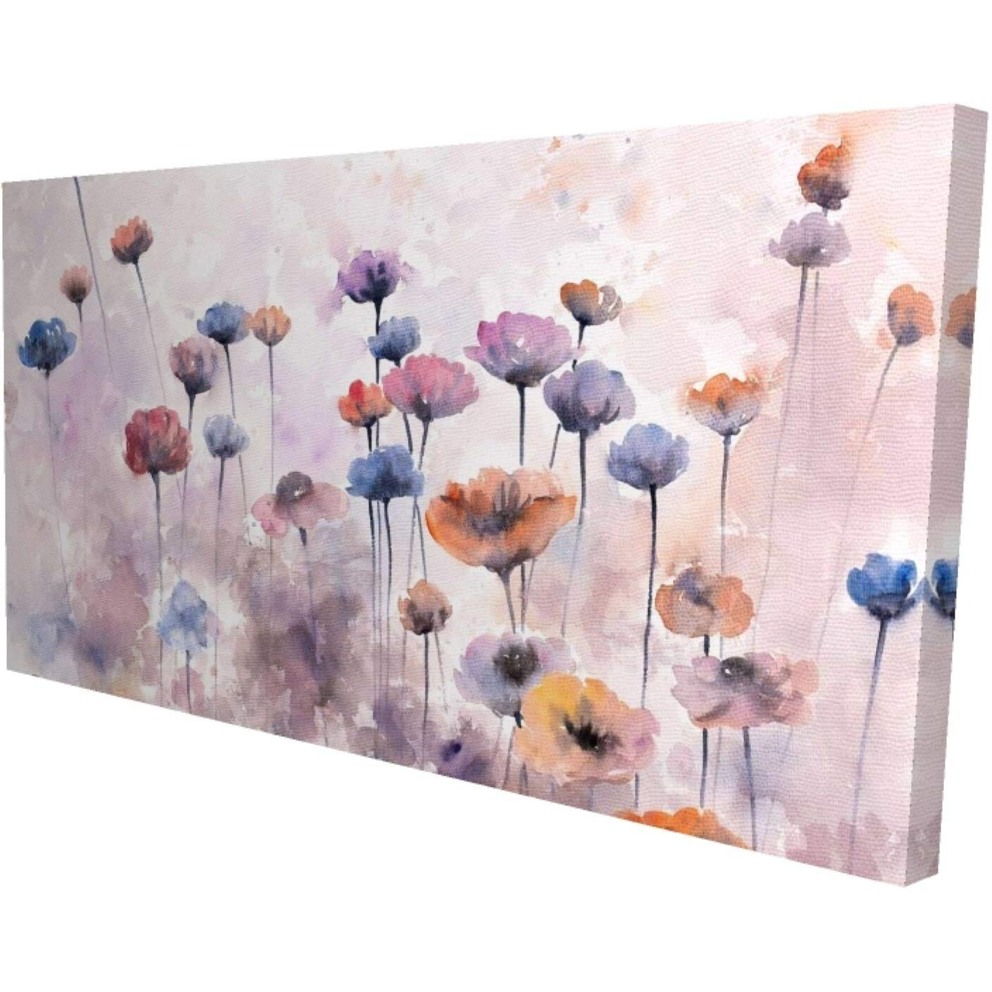 Begin Small Wildflowers - Print on Canvas Edition