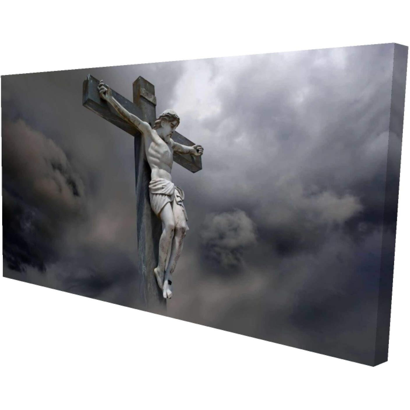 Begin Christ On The Cross - Print on Canvas Edition