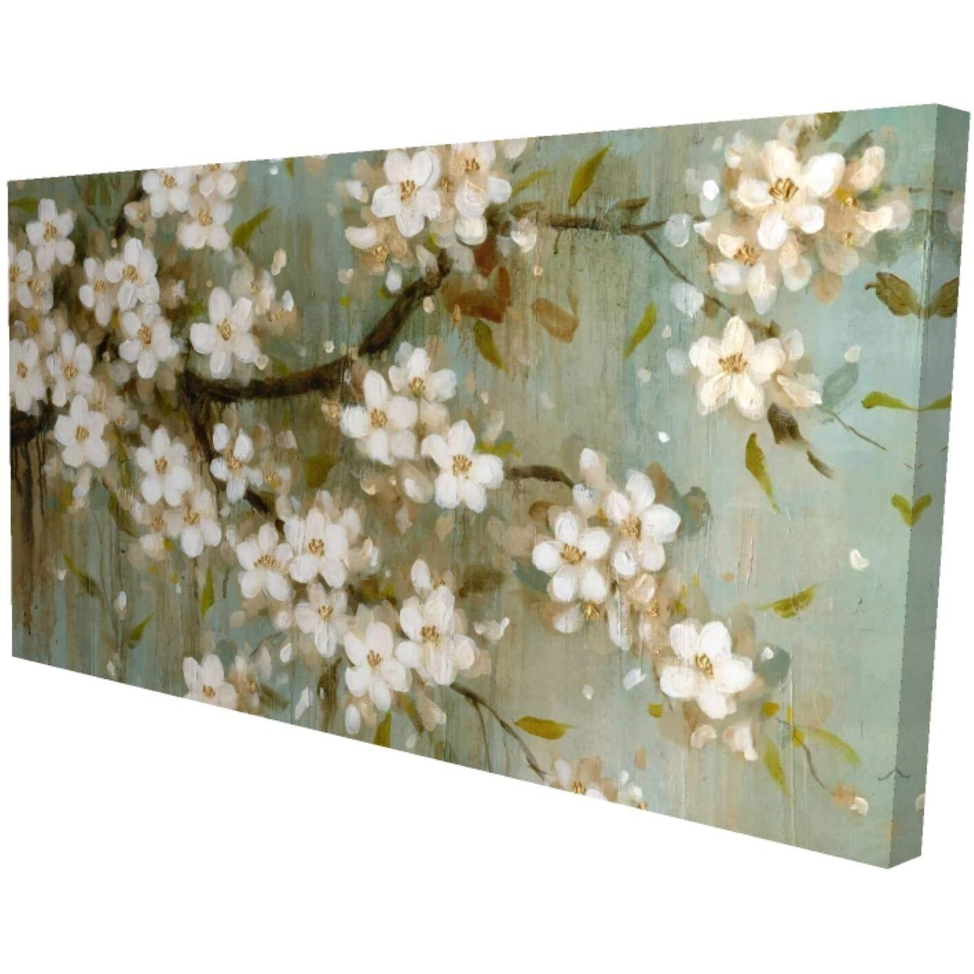 Begin White Cherry Blossom - Print on Canvas Edition