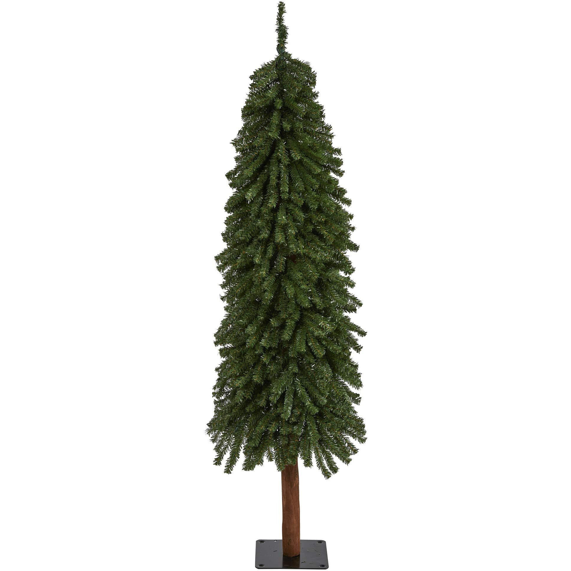 Nearly Natural 5ft. Grand Alpine Artificial Christmas Tree ith 469 Bendable Branches on Natural Trunk