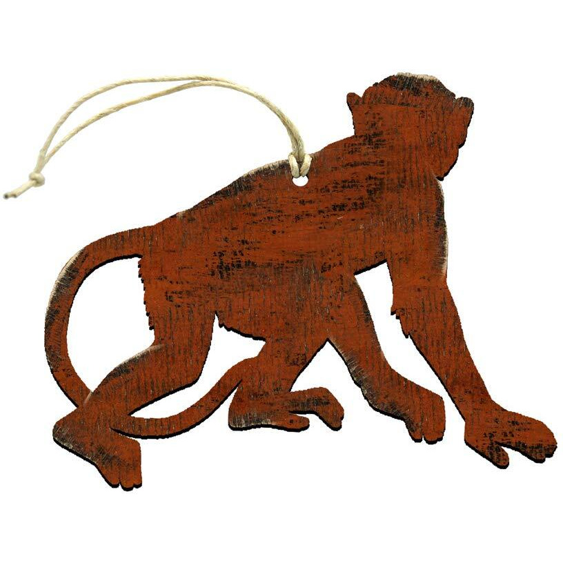 Designocracy 99234-O Monkey Wooden Ornament