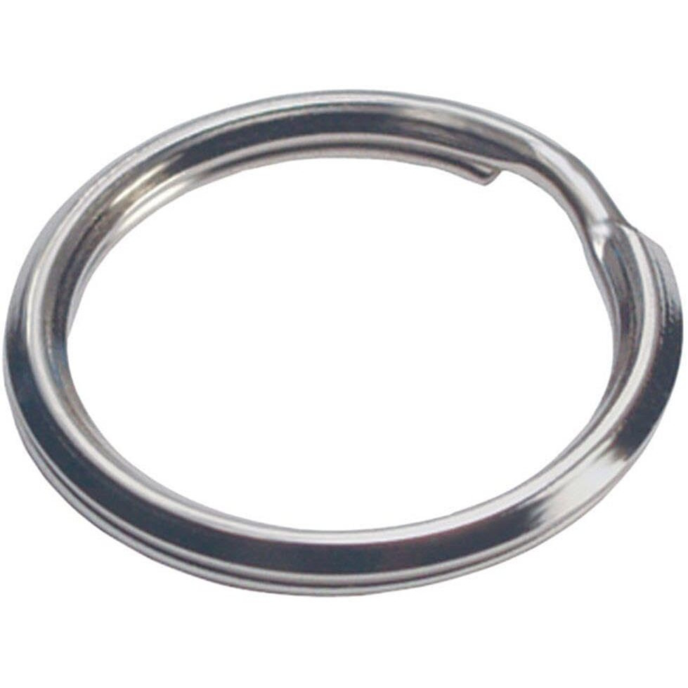 Tempered Steel Split Rings Cable Key44 Silver - Pack of 50