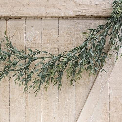 CWI Twilight Ash Garland - 6ft - Artificial Garland for Mantle, Arch, Table, and Entryway