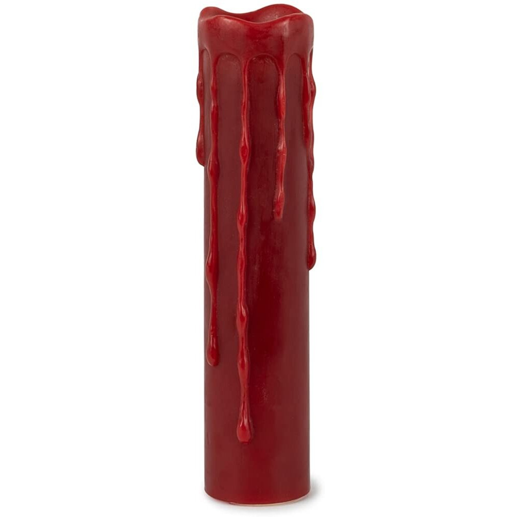 LED Wax Dripping Pillar Candle with remote and 4 and 8 Hour Timer (Set of 6) 1.75 Dx8 H Wax/Plastic