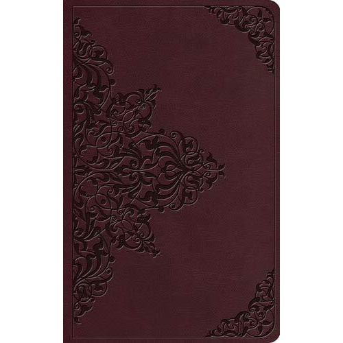 Rarity ESV Value Thinline Bible - Chestnut Filigree Design Trutone