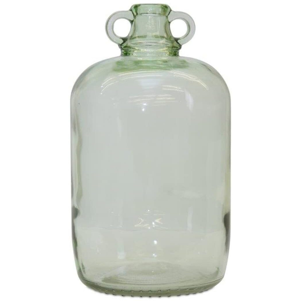 Melrose International 82391DS 12.25 in. Glass Jug Green - Set of 4