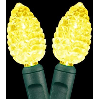 Kellogg Plastics 1.5 in. Holiday & Christmas Indoor & Outdoor LED- Warm White - Pinecone