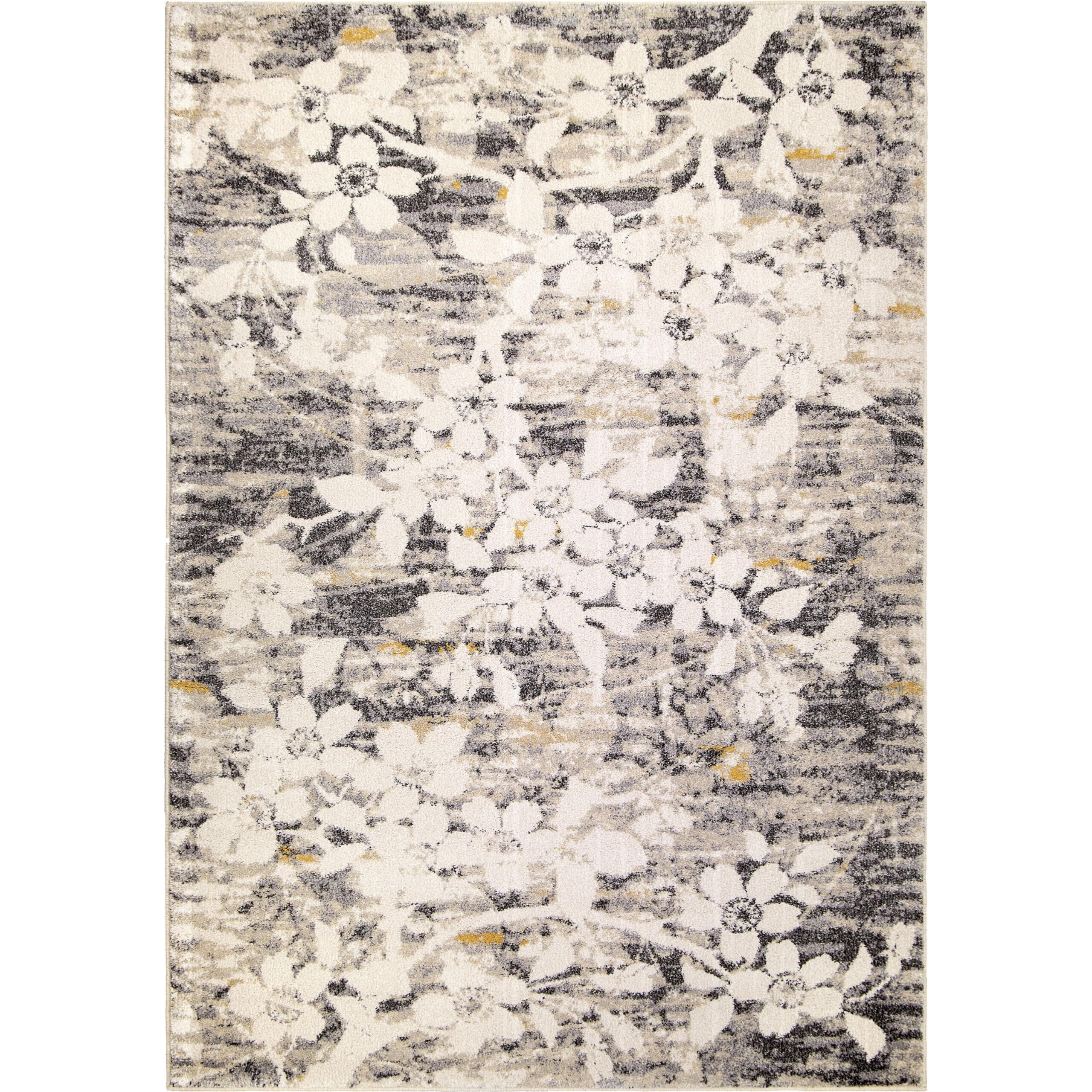 Orian Rugs Studio Asian Garden - 5'3  x 7'6  Rectangle in Gray, Contemporary Style Indoor Home Decor, Floral Pattern, Plush Area Rug