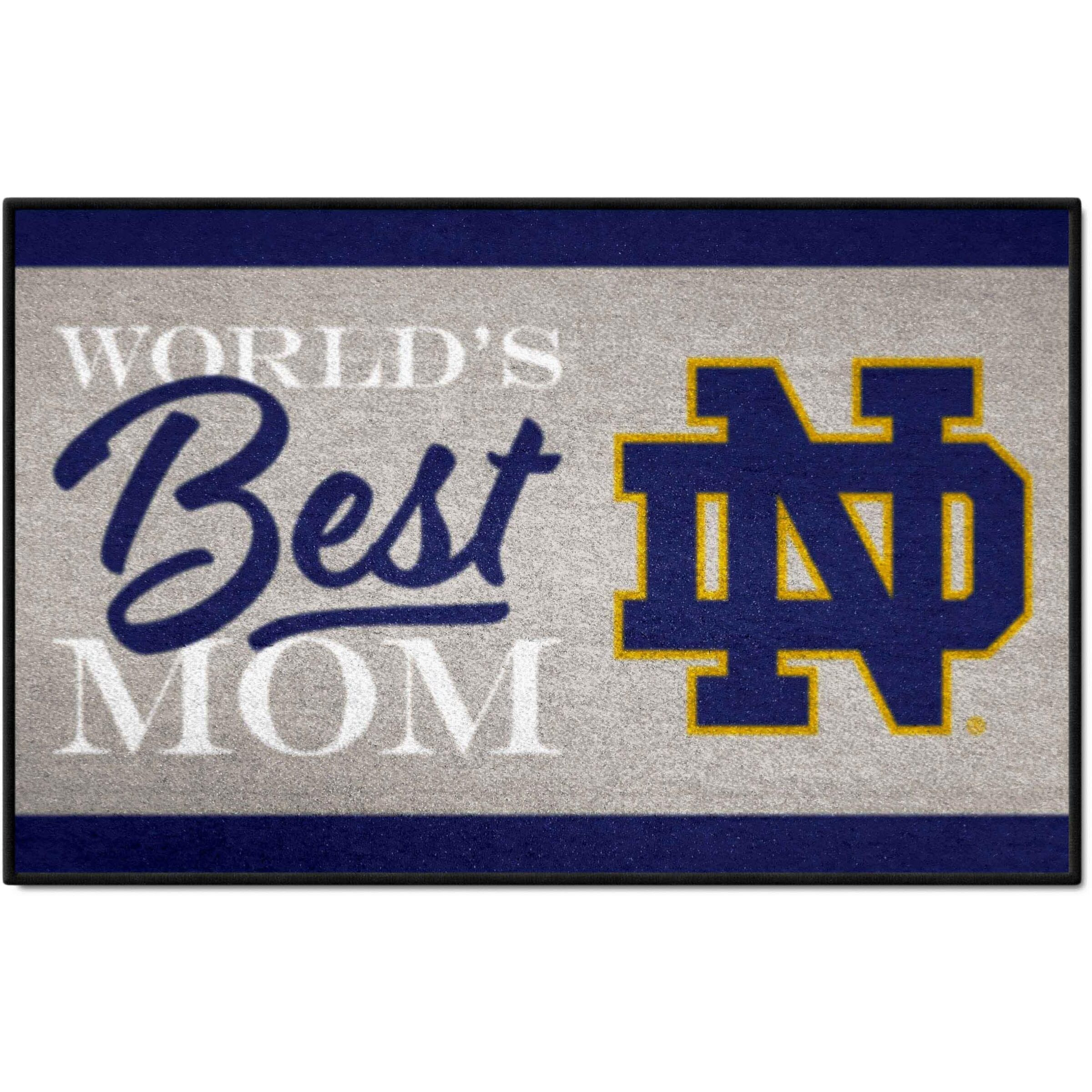 FANMATS 34563 NCAA Notre Dame Fighting Irish Starter Mat Accent Rug - 19in. x 30in.| Sports Fan Home Decor Rug and Tailgating Mat