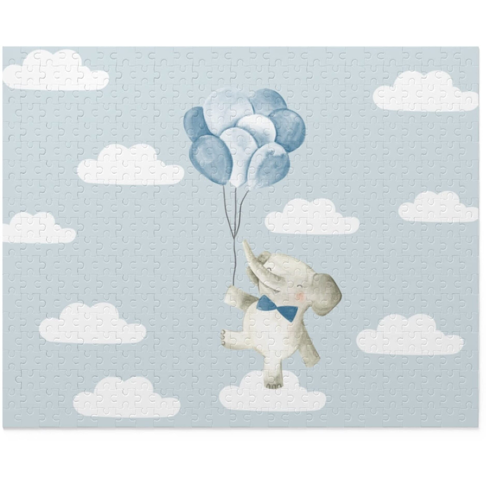 Onetify Baby Elephant Floating in The Clouds Jigsaw Puzzle 500-Piece