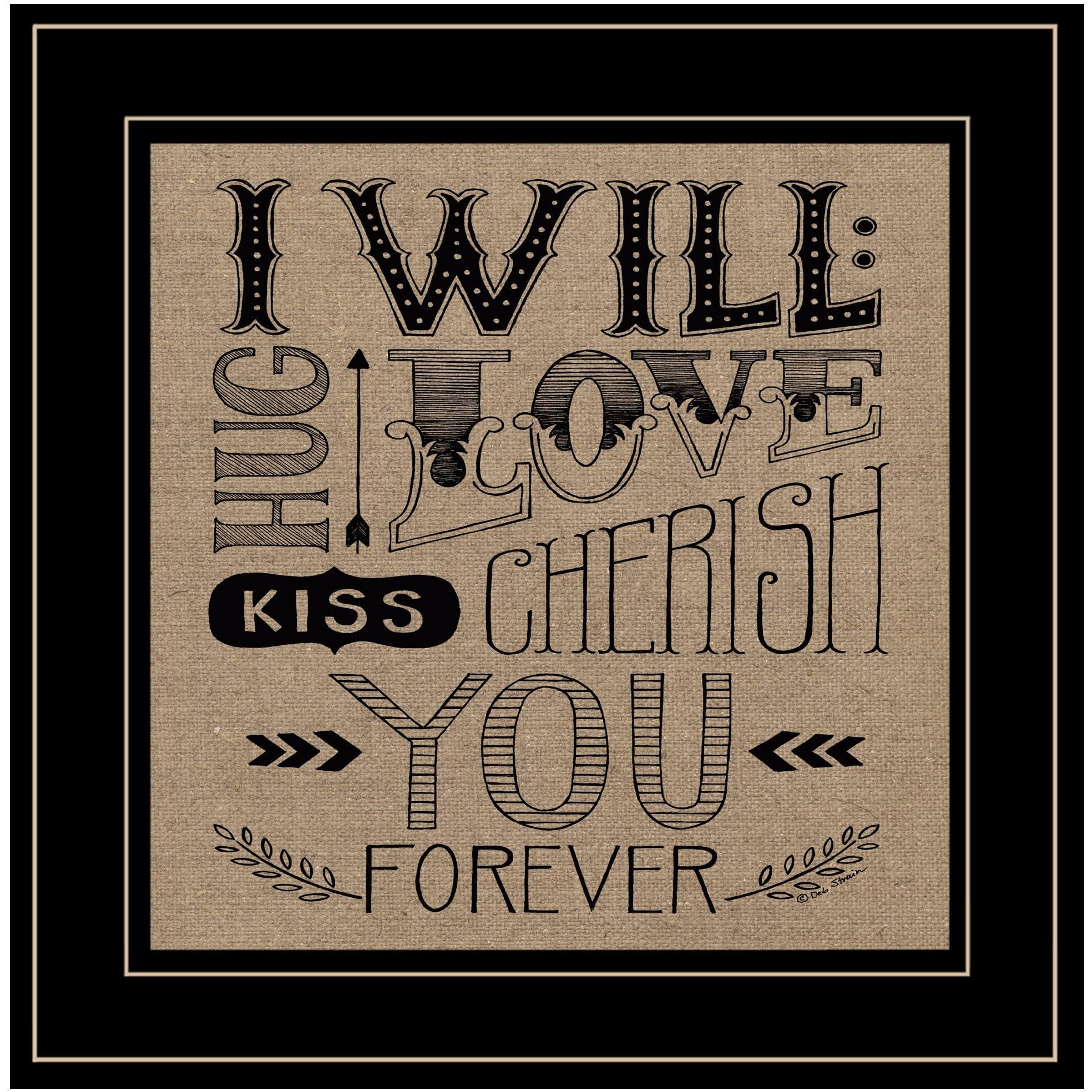 Forever 2 Black Framed Print Wall Art