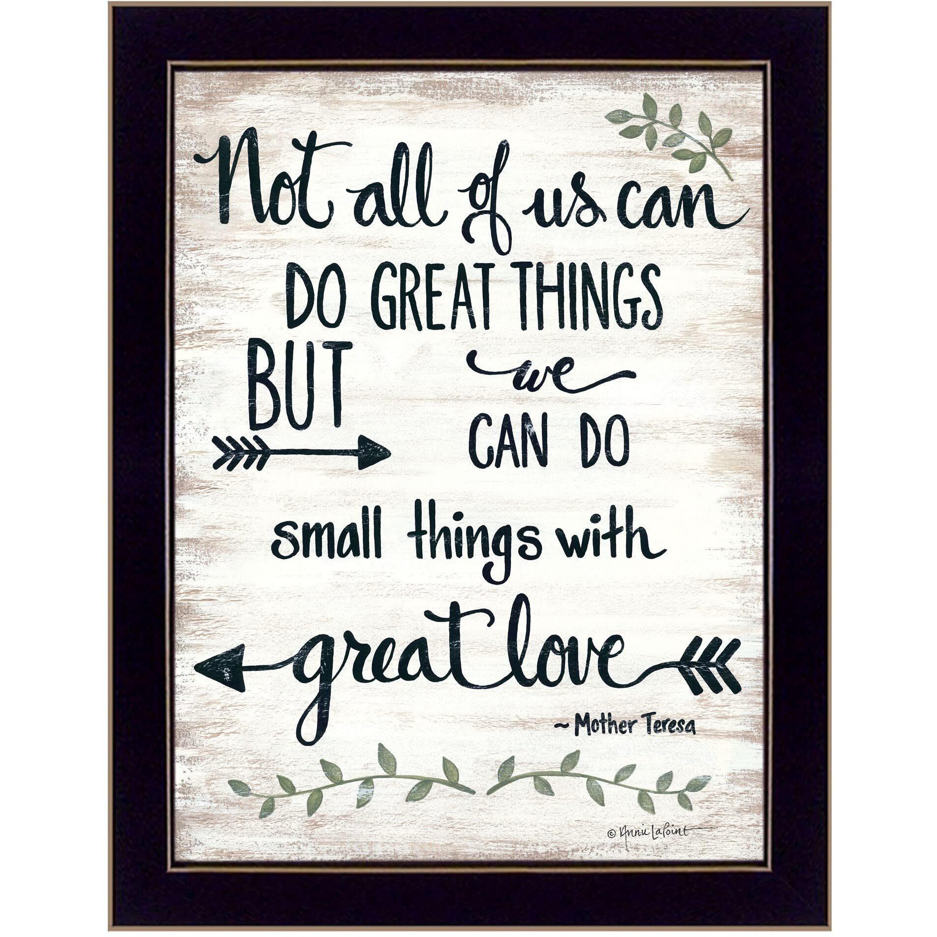 Great Love 1 Black Framed Print Wall Art