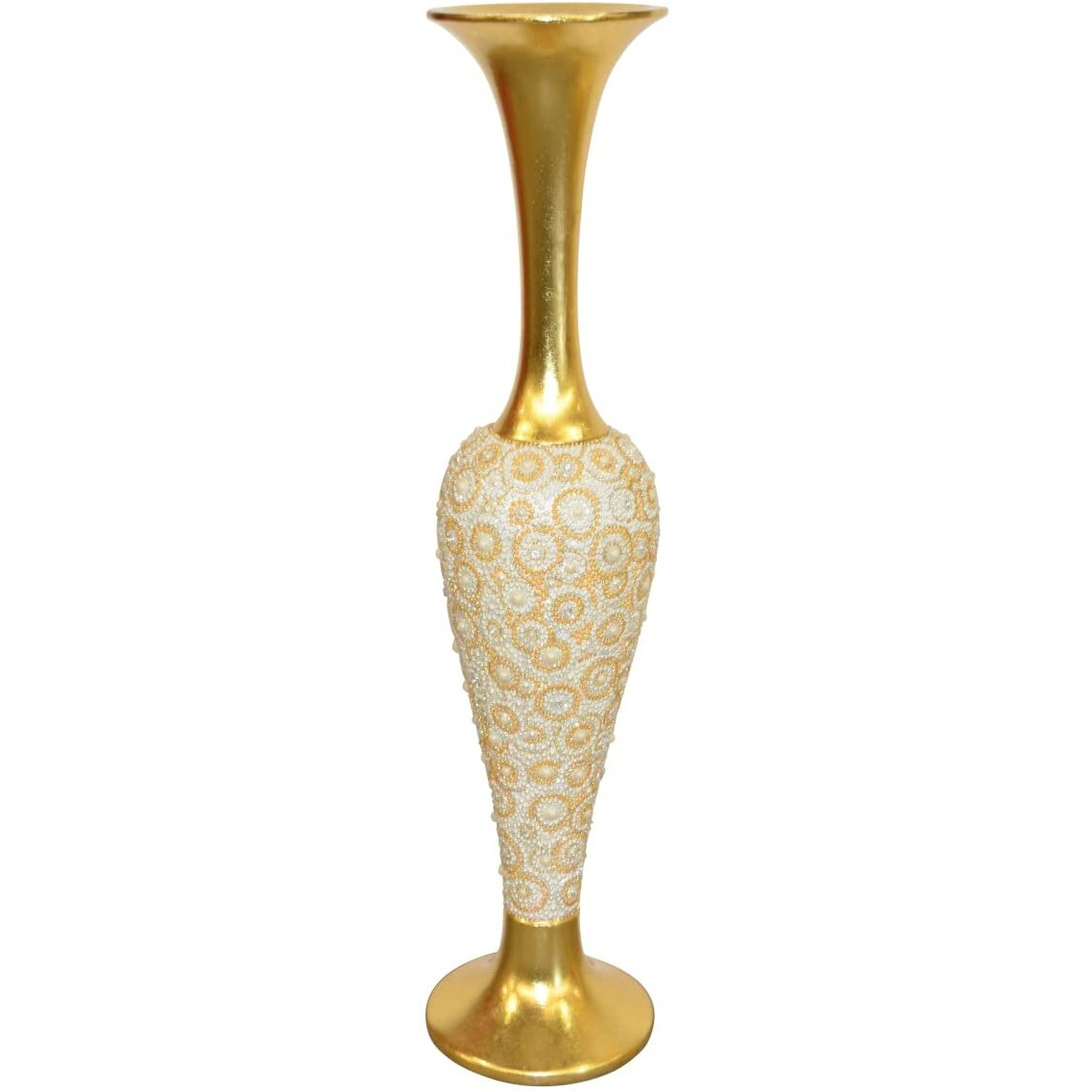 AFD Home 11273961 Radiant Pearl Tall Vase, Multi Color