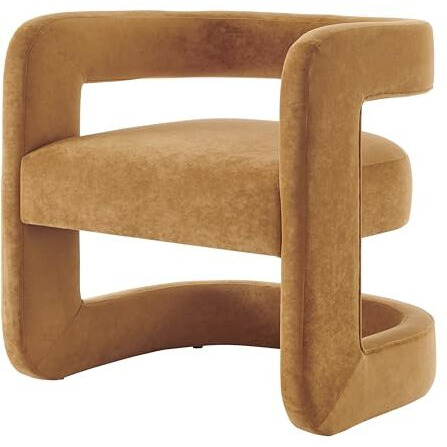 npd furniture and more Althea Accent Chair, Dainty Caramel