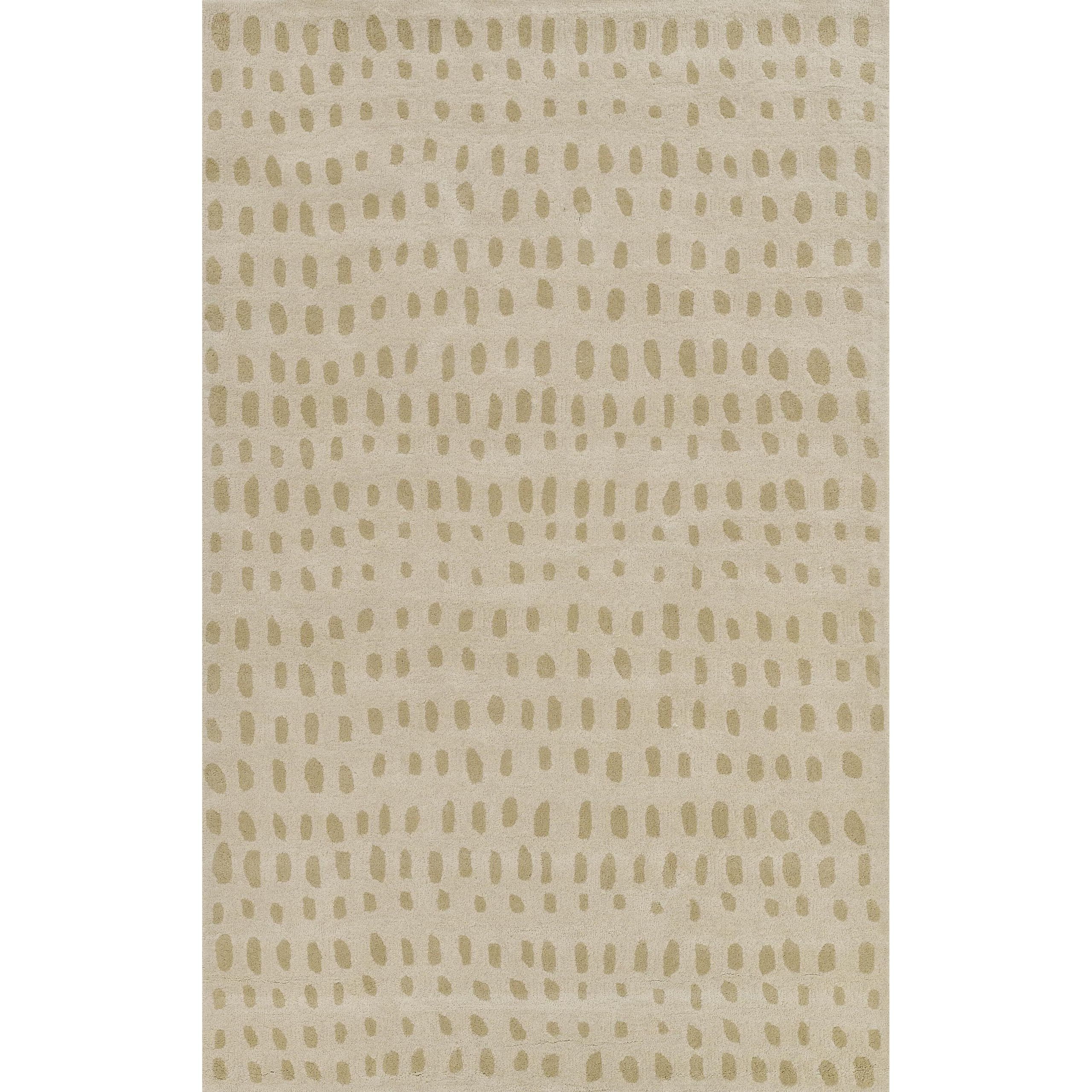 Novogratz Delmar Collection Wool Area Rug, Beige, 3'6  x 5'6  Size Mat for Living Room, Bedroom, Dining Room, Nursery, Hallways, and Home Office